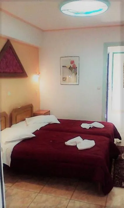 Bed in delphi aiolos center hotel panoramic view&yoga harmony hotel&rooms