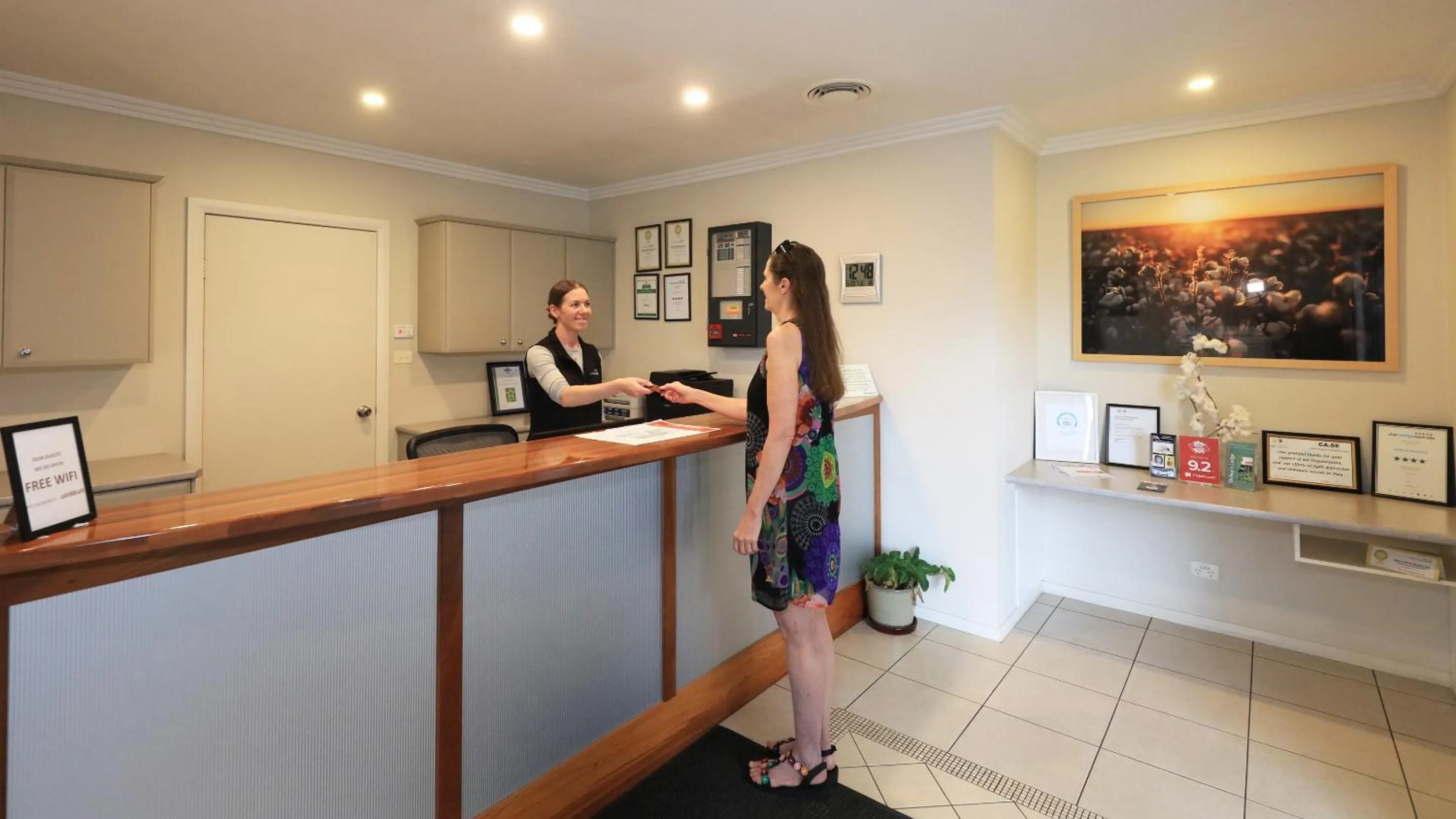 Lobby or reception in The Saltbush Motor Inn