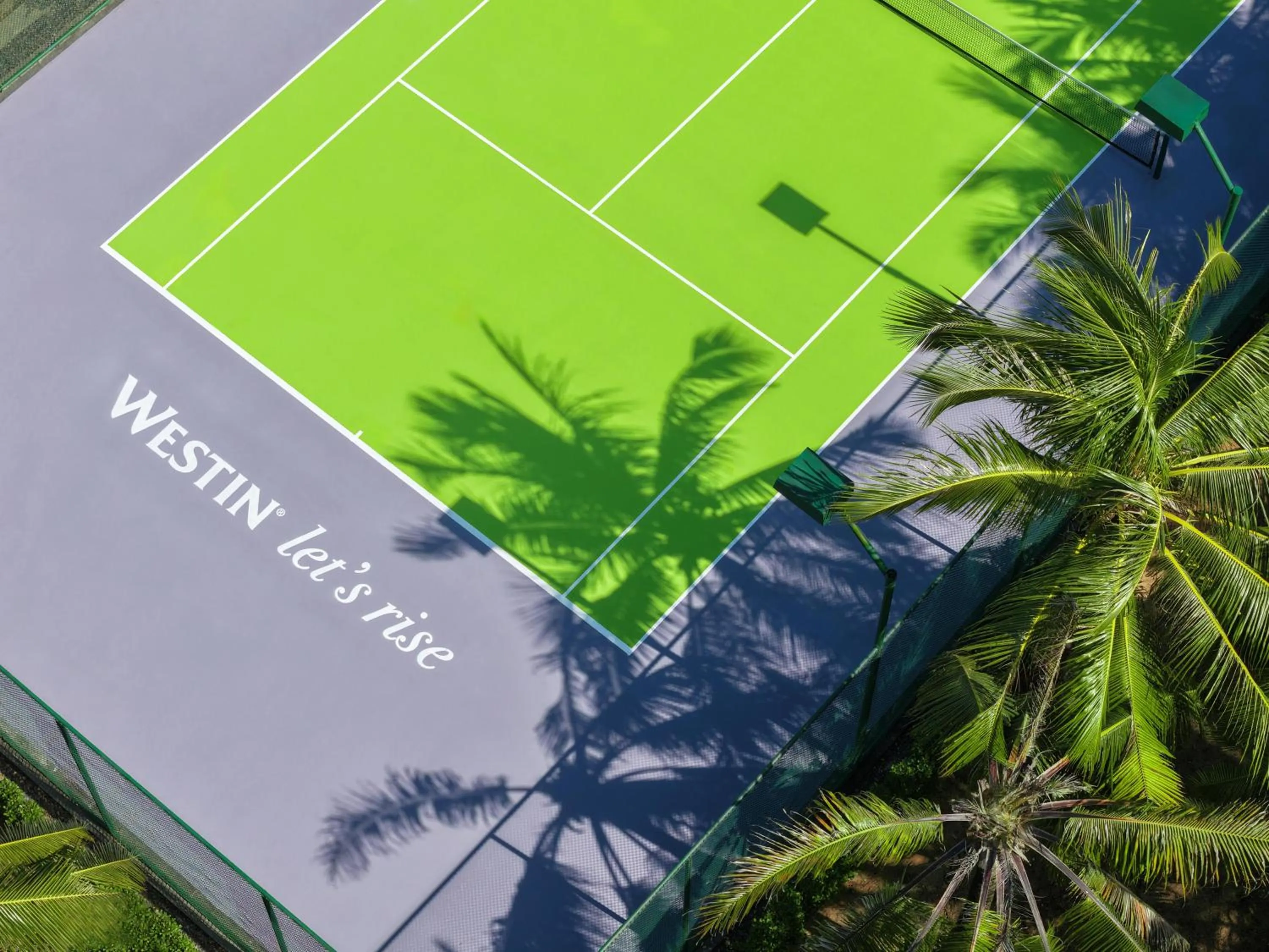 Tennis court in The Westin Sanya Haitang Bay Resort