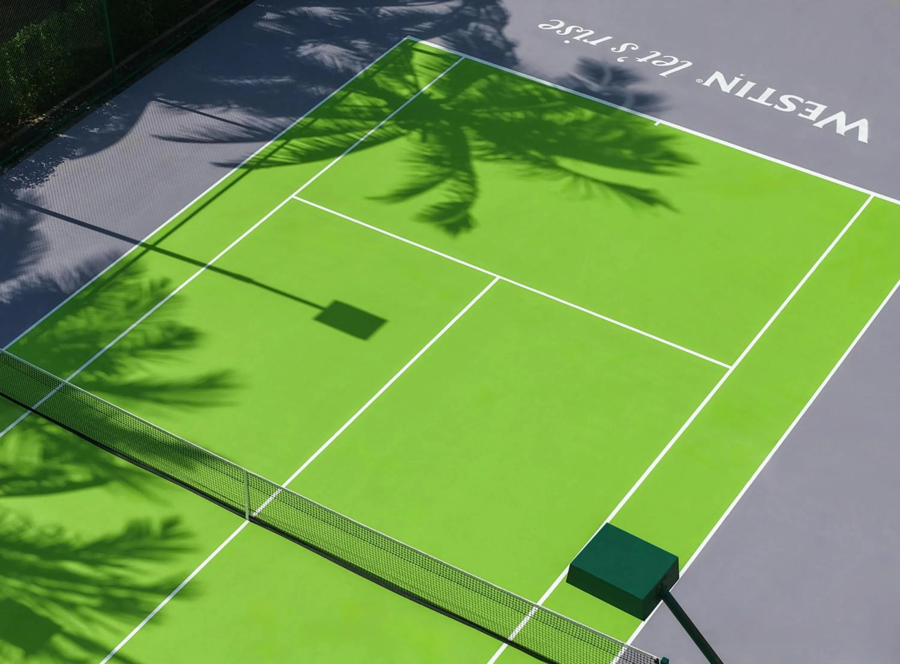 Tennis court in The Westin Sanya Haitang Bay Resort