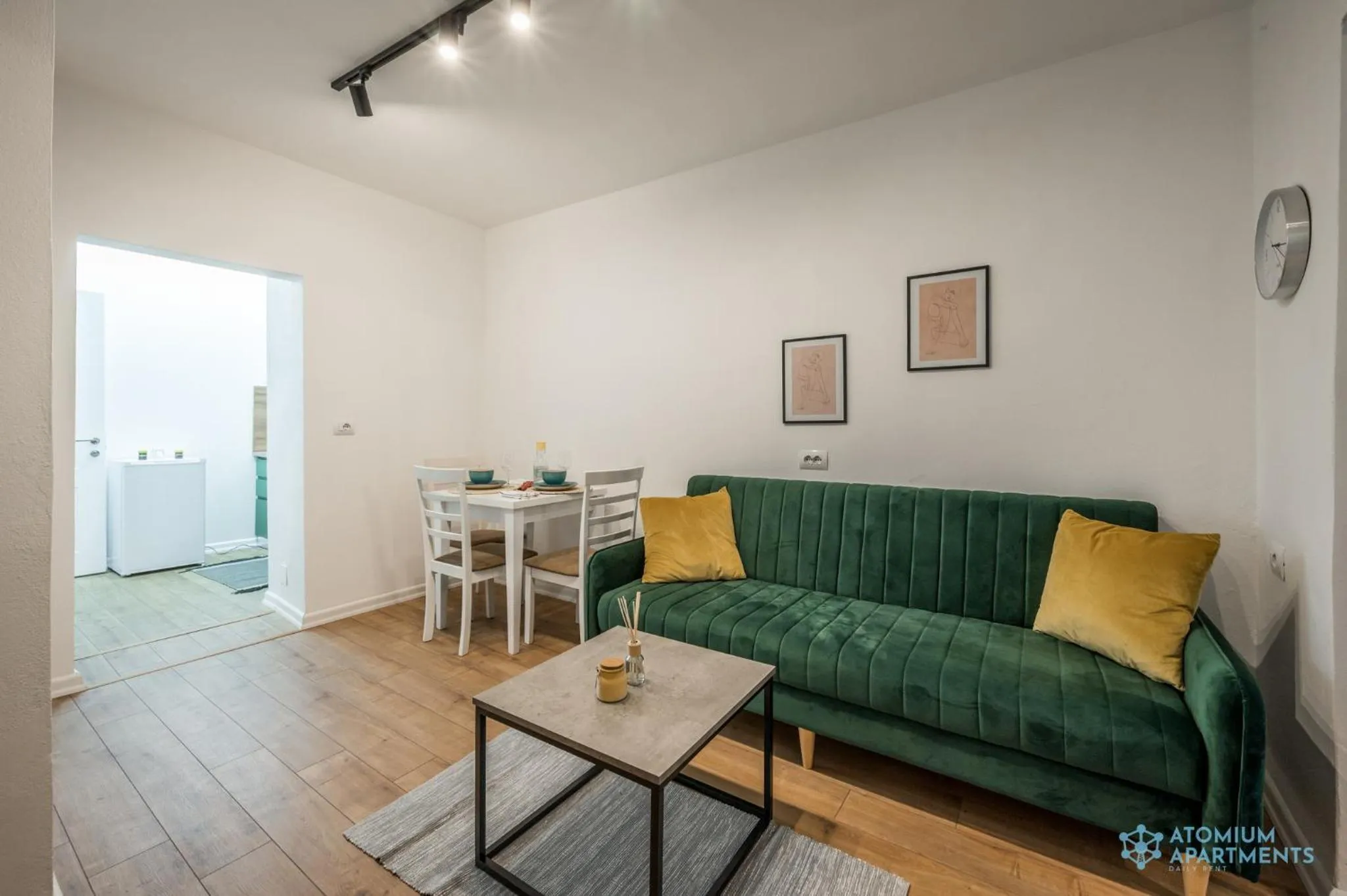 Living room in Atomium apartments