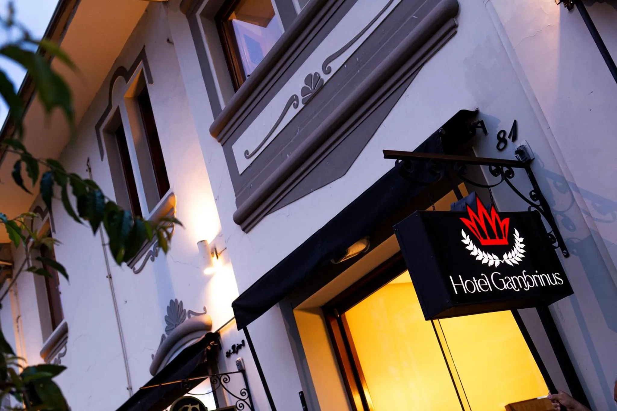 Facade/entrance in Hotel Gambrinus