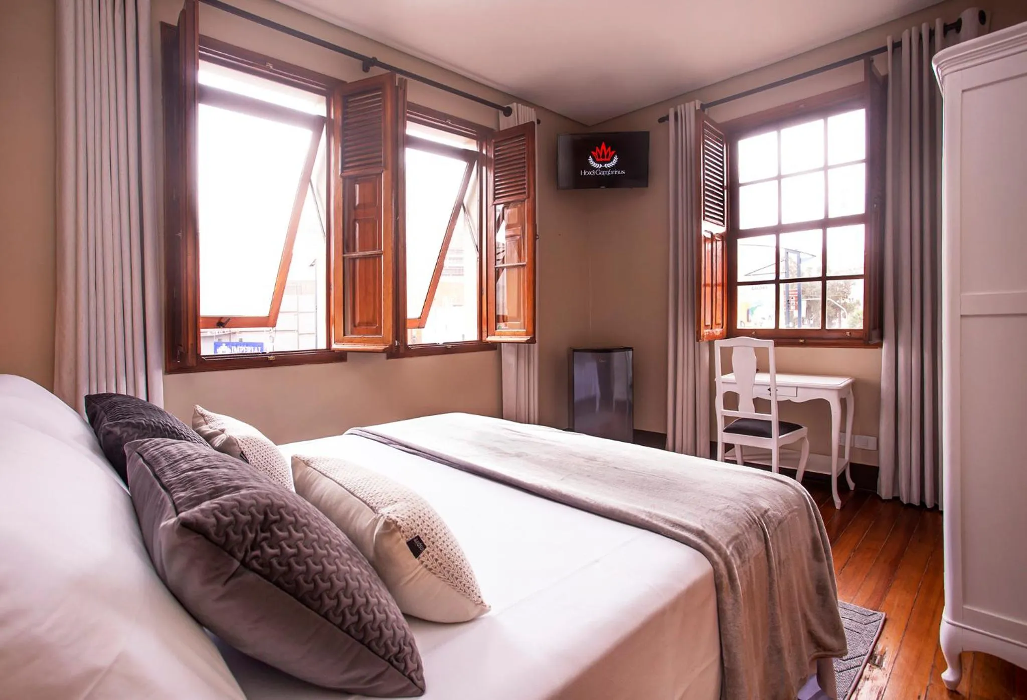 Bed in Hotel Gambrinus