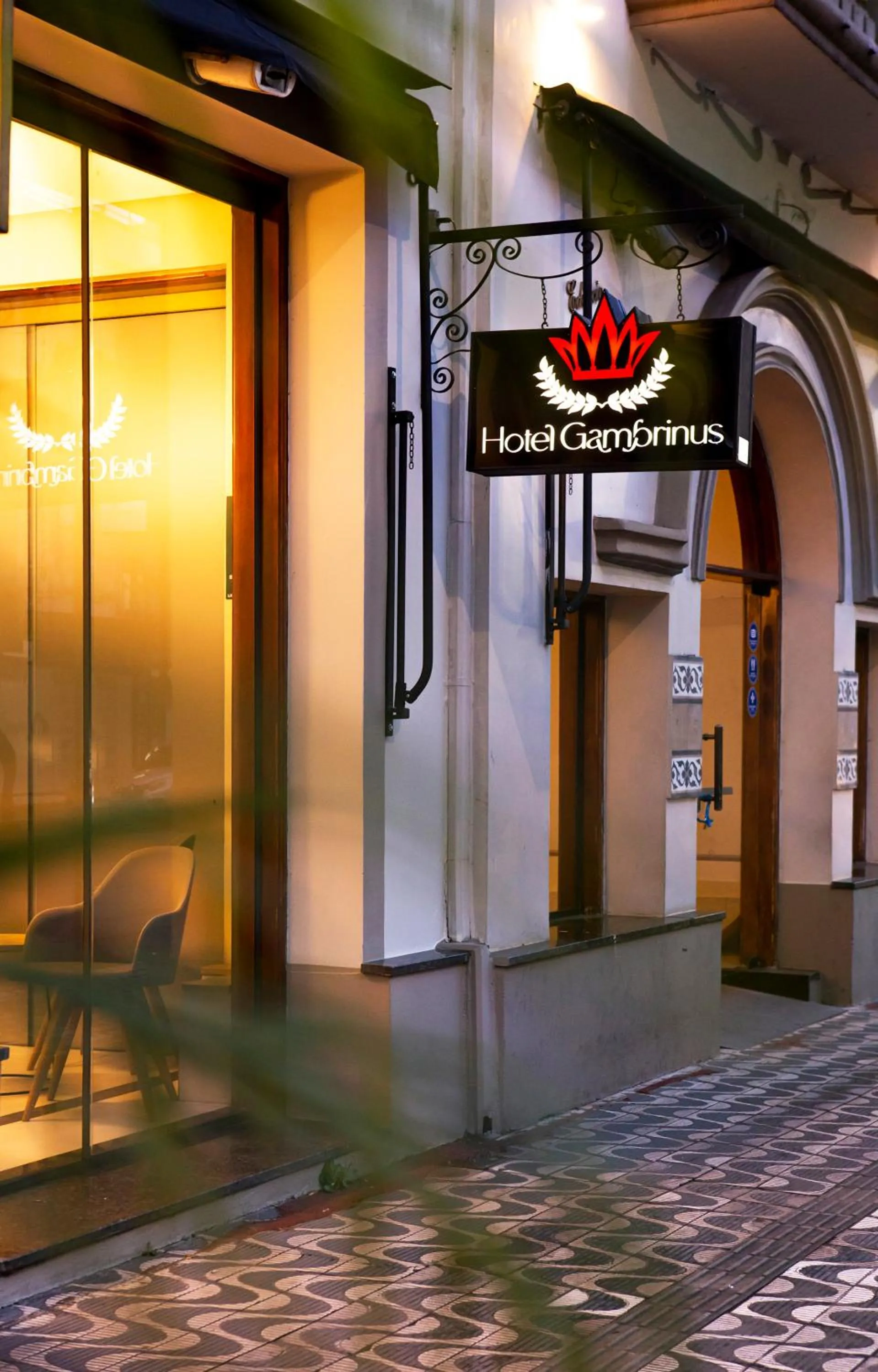 Facade/entrance in Hotel Gambrinus