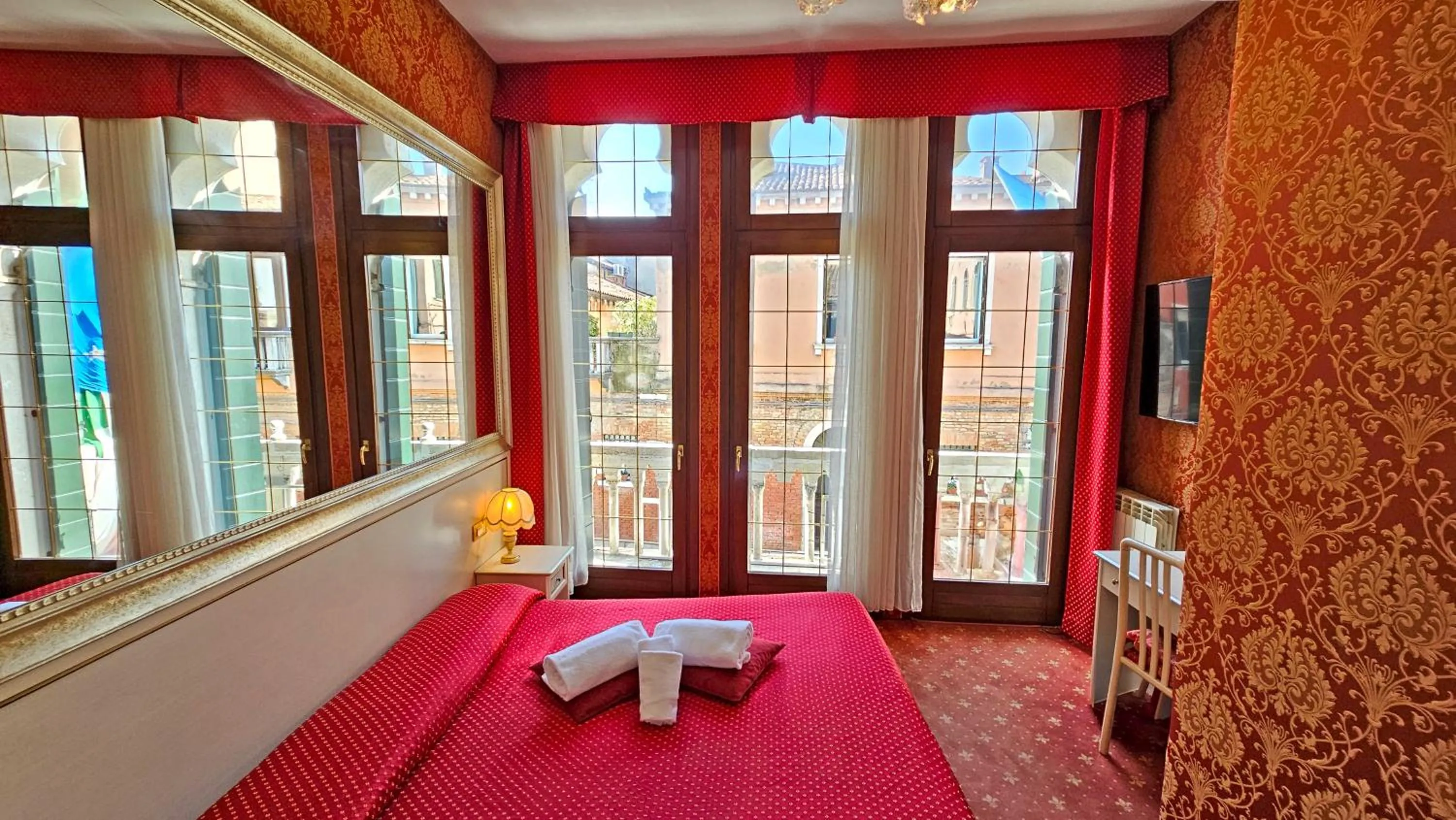 View (from property/room), Bed in Hotel Messner