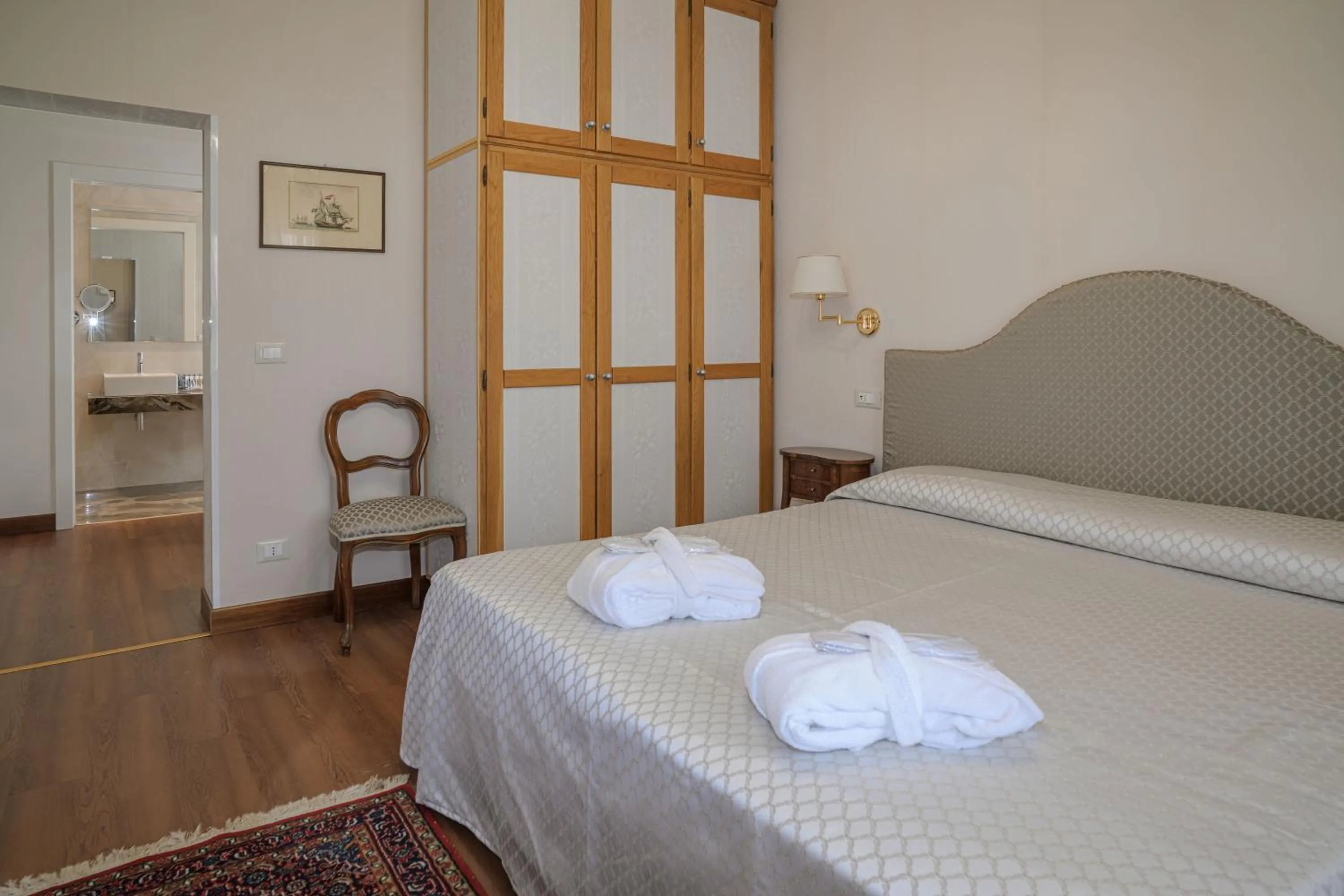 Bed in Hotel La Meridiana