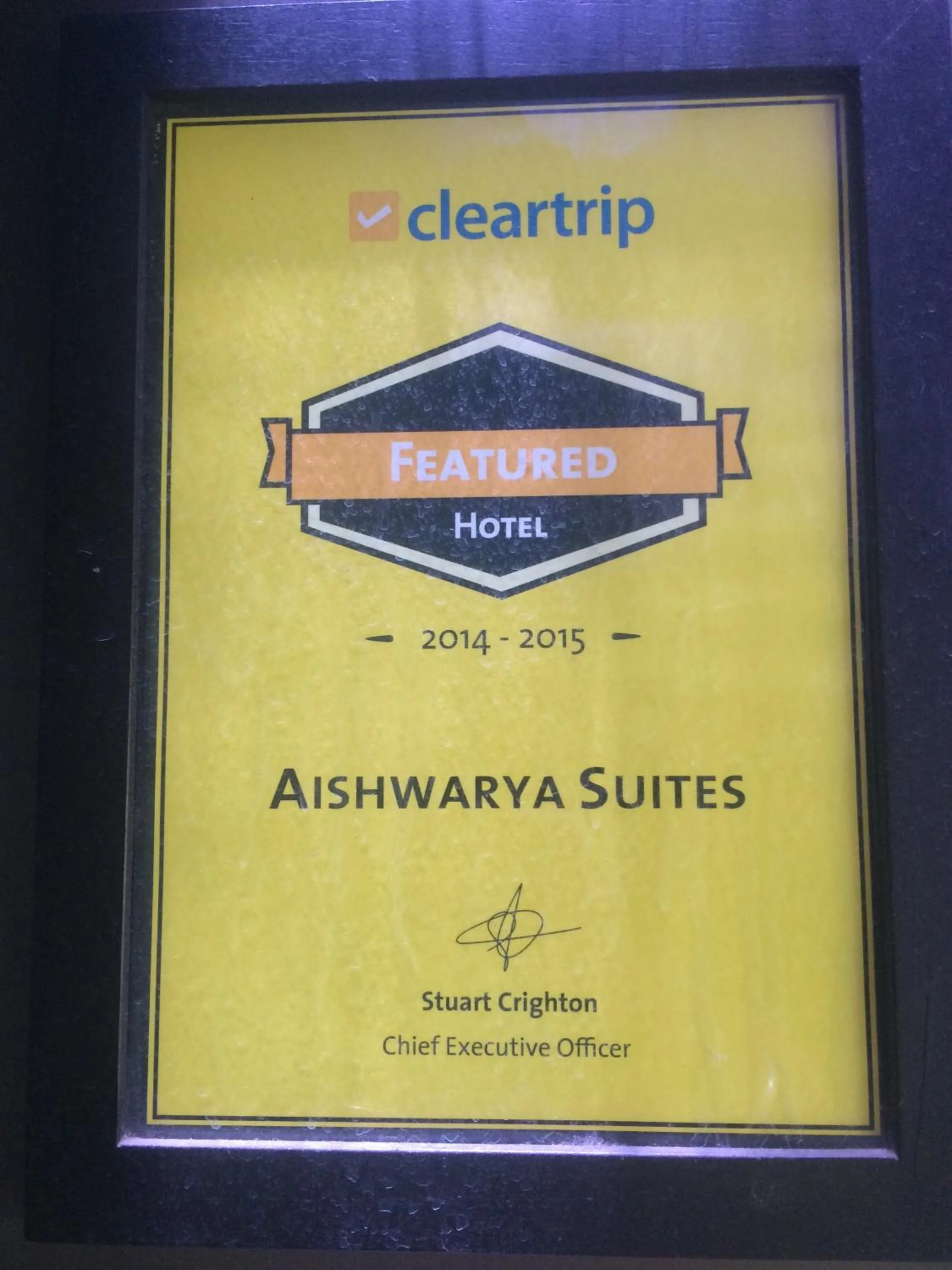 Logo/Certificate/Sign in Aishwarya Suites