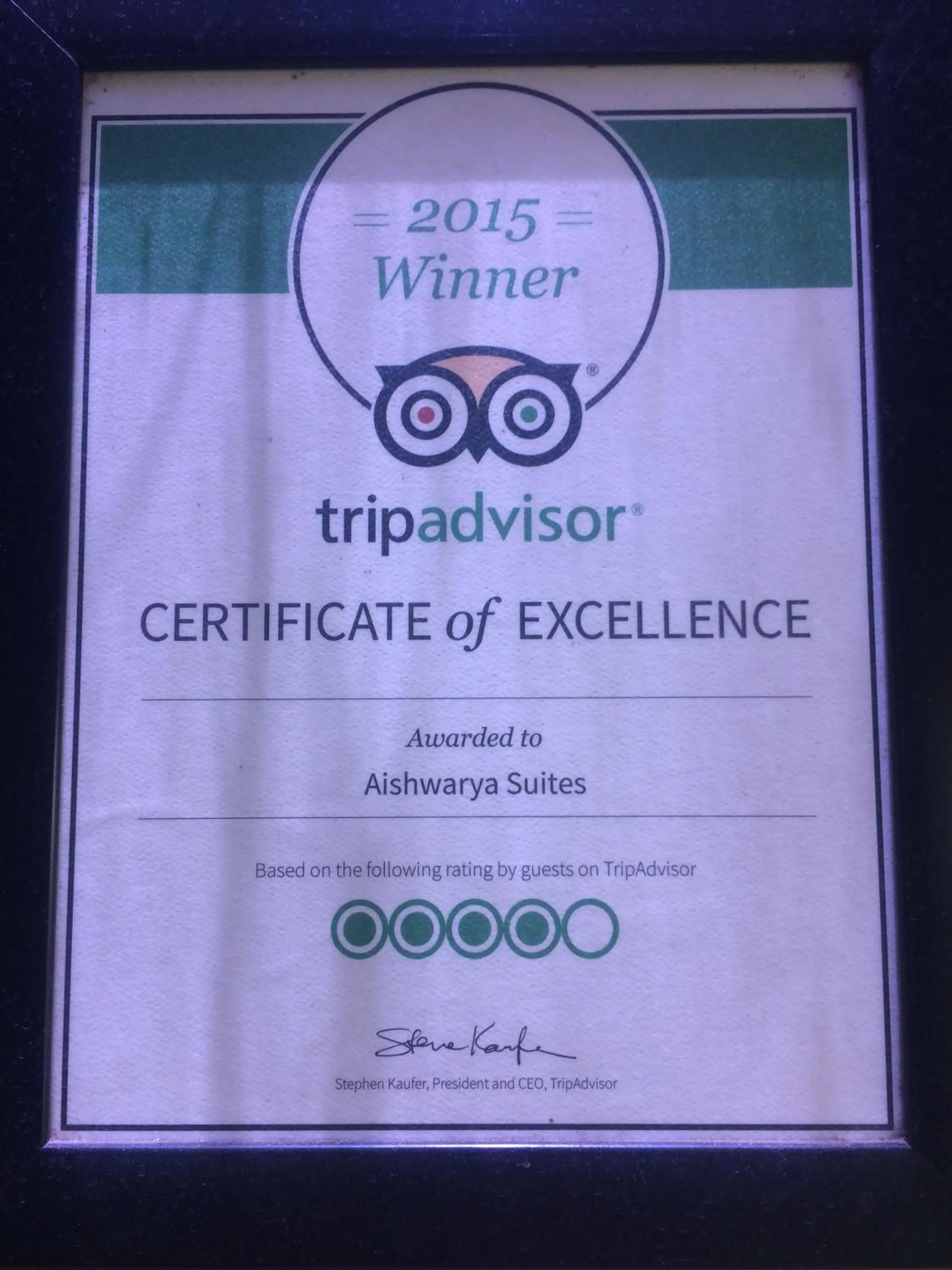 Logo/Certificate/Sign in Aishwarya Suites