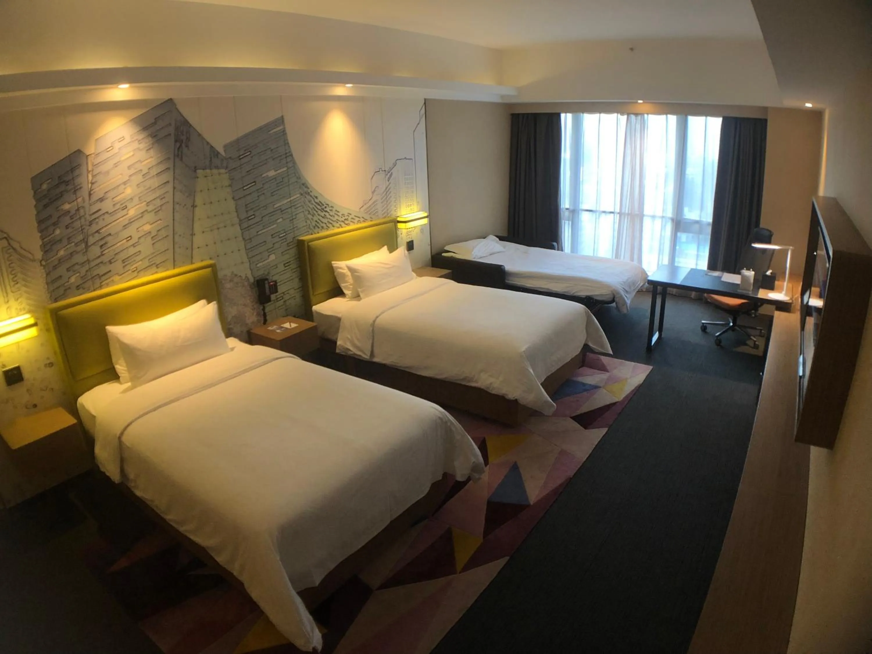 Bed in Hampton by Hilton Guangzhou Jinshazhou