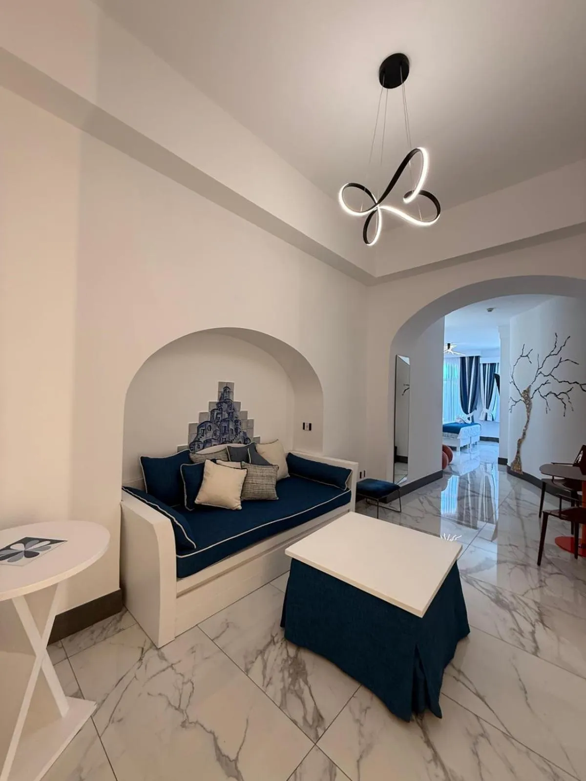 Bed in Positano Art Hotel Pasitea