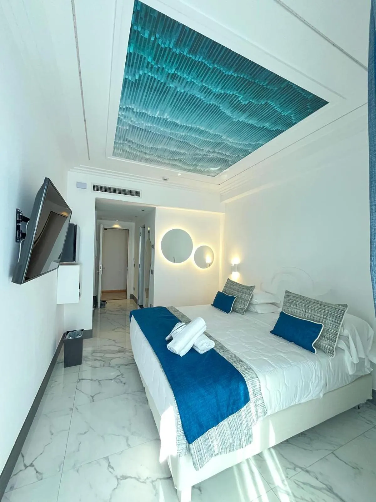 Bed in Positano Art Hotel Pasitea