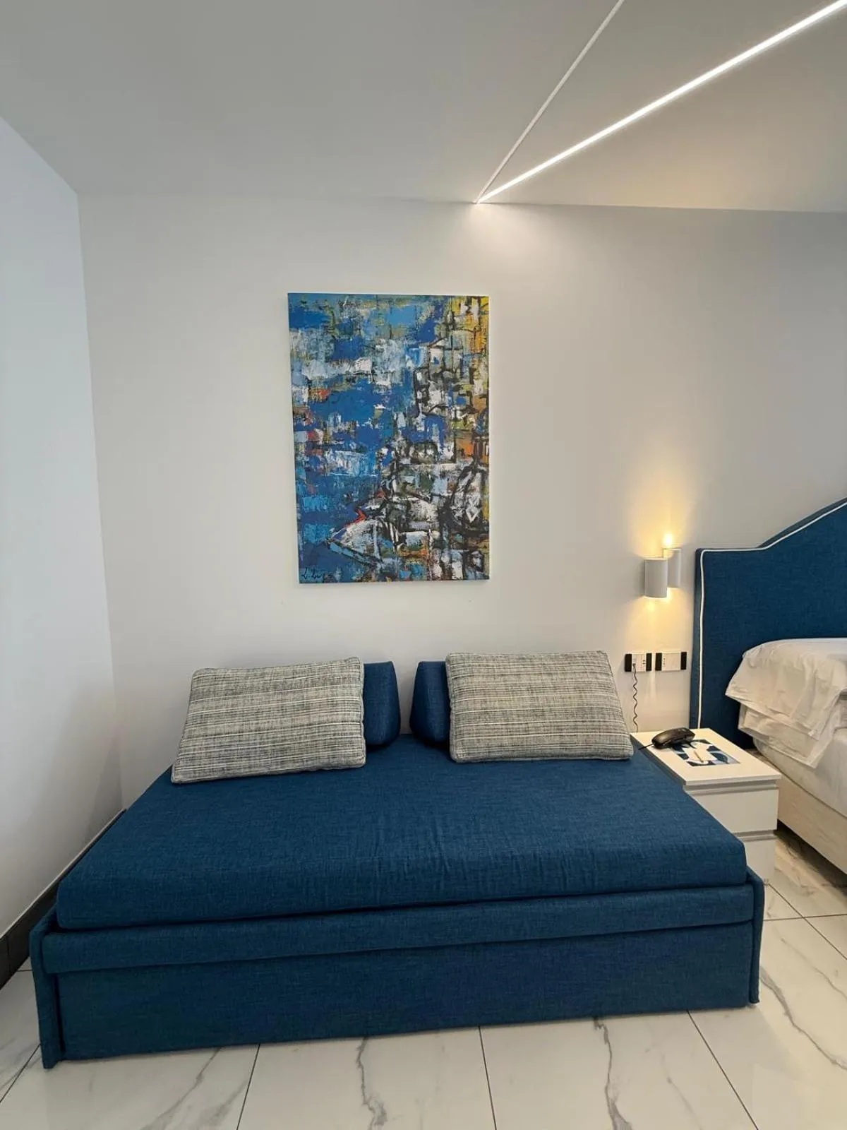 Bed in Positano Art Hotel Pasitea