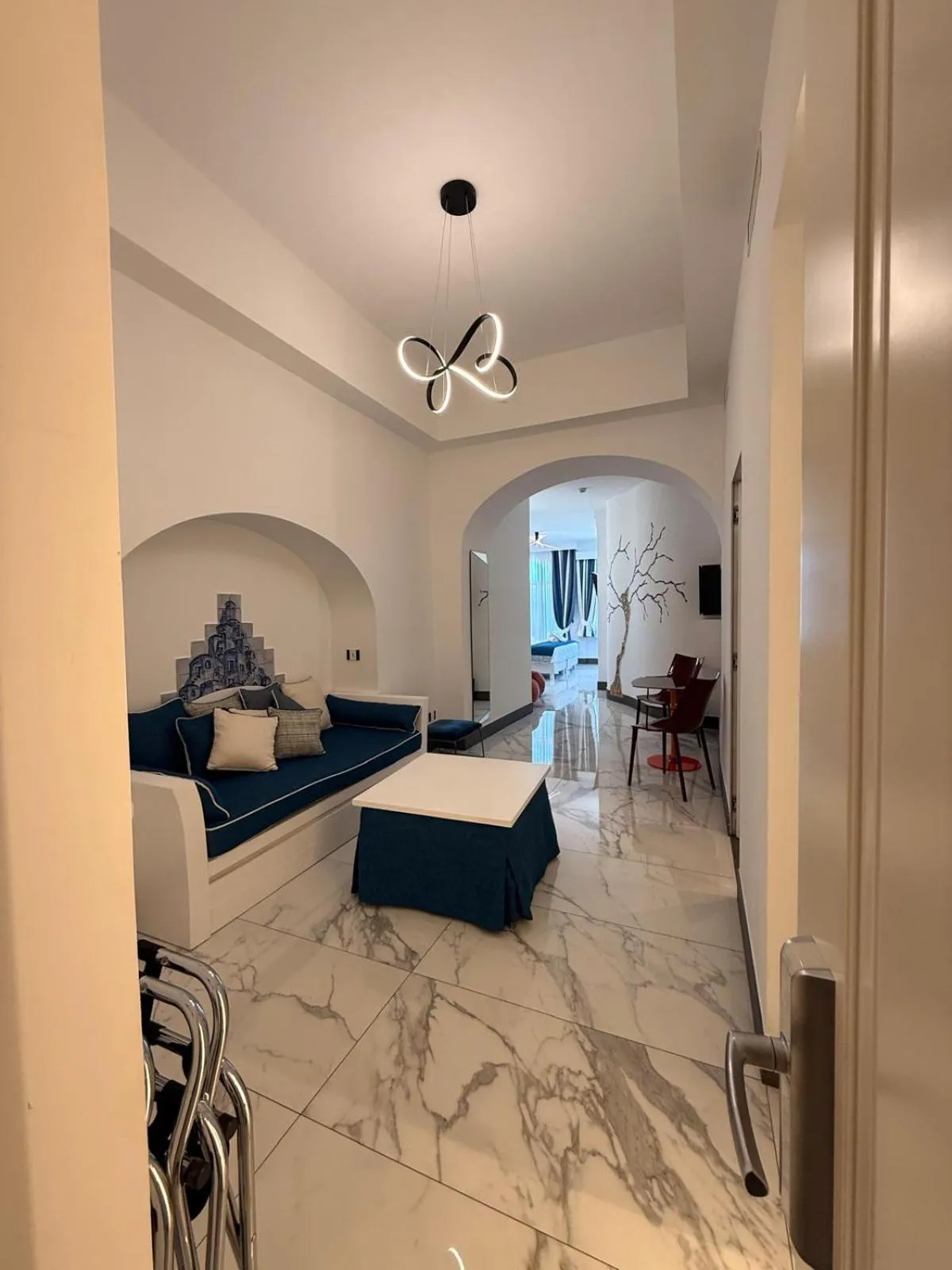 Bed in Positano Art Hotel Pasitea