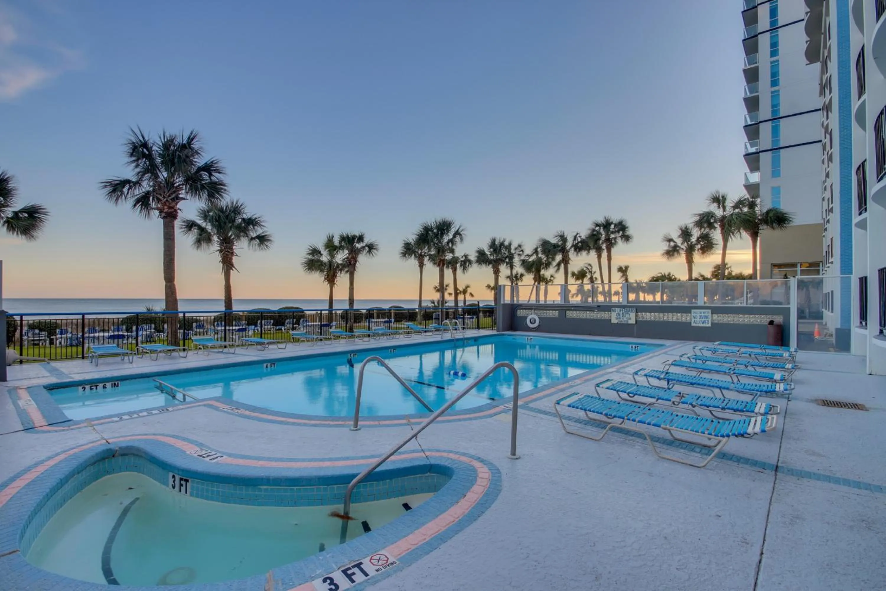 Swimming pool in Oceanfront Boardwalk Condo w Private Balcony and Beach