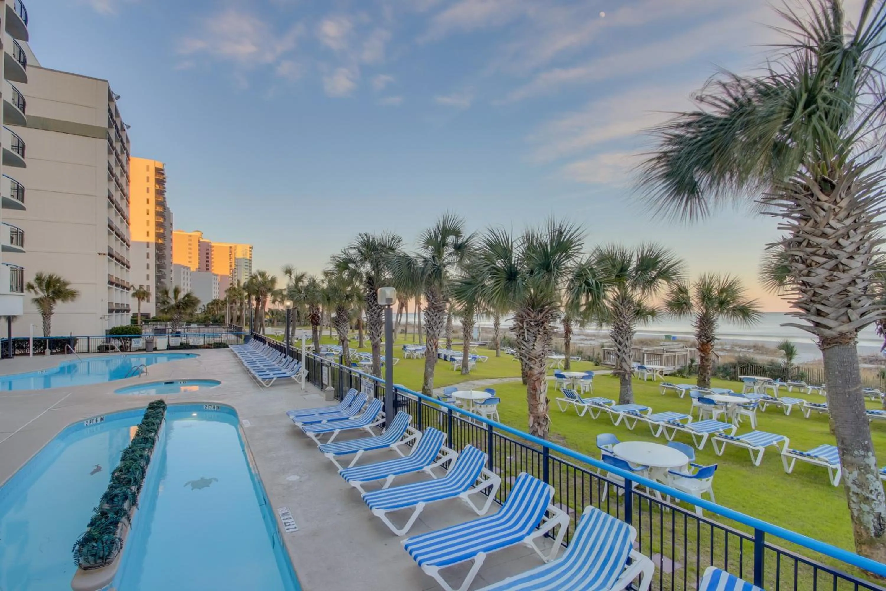 Swimming pool in Oceanfront Boardwalk Condo w Private Balcony and Beach
