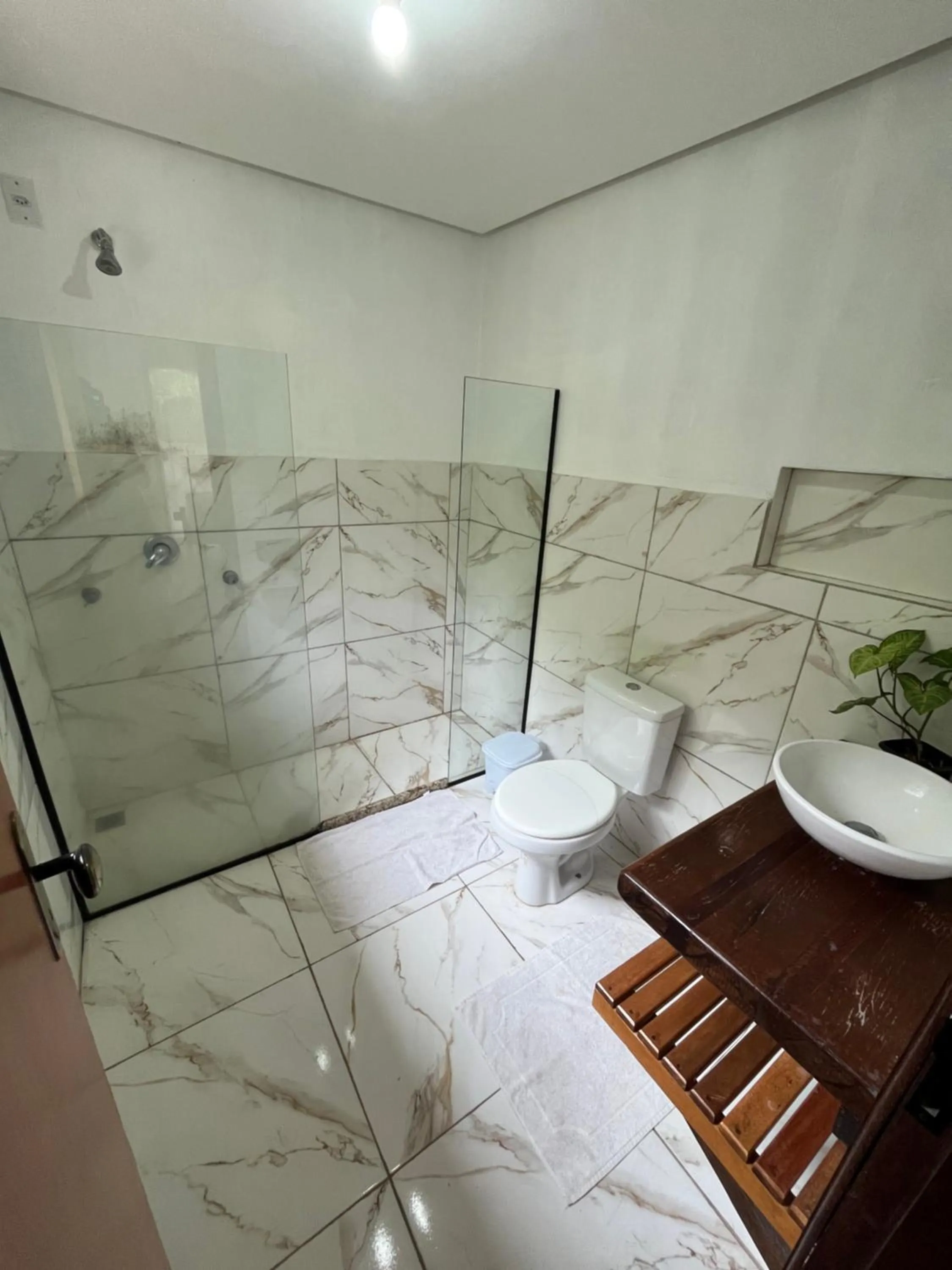 Bathroom in Pousada Canto das Cachoeiras