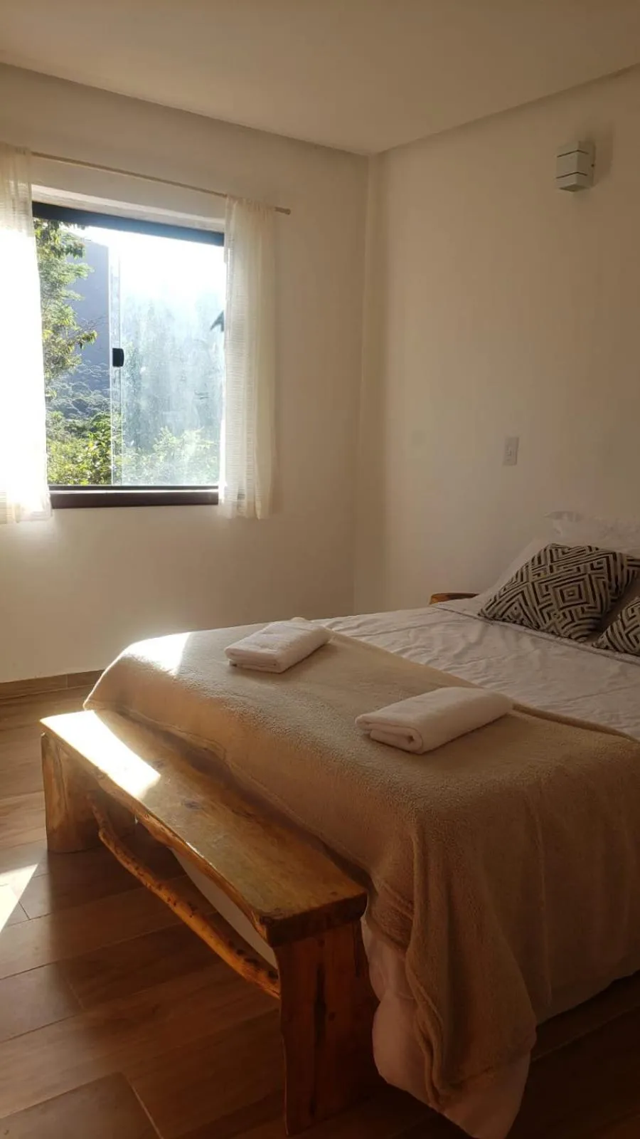 Bed in Pousada Canto das Cachoeiras