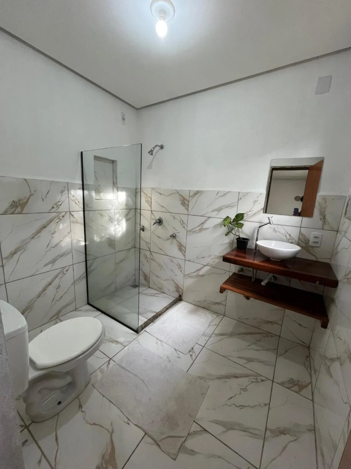 Bathroom in Pousada Canto das Cachoeiras