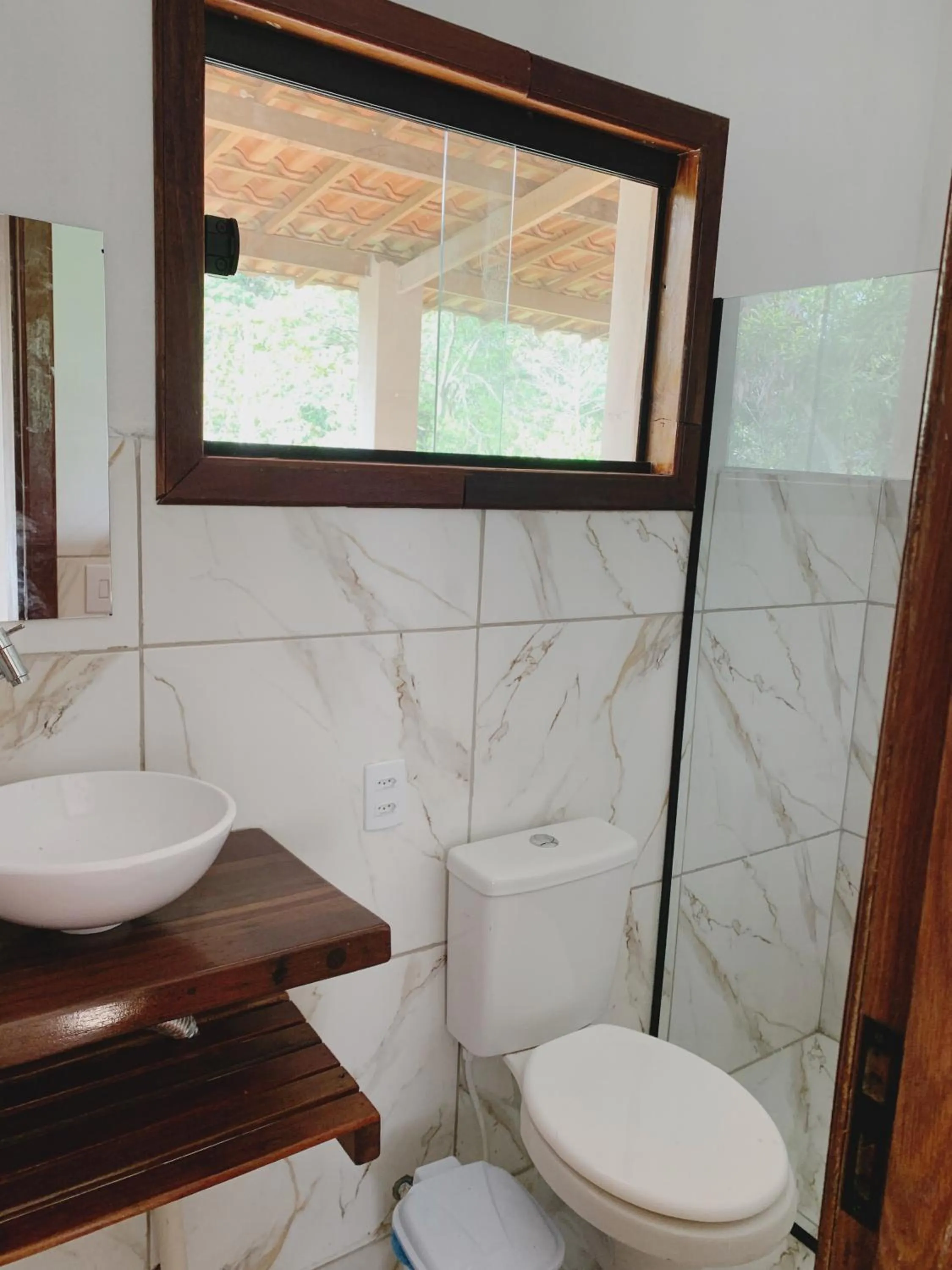 Shower in Pousada Canto das Cachoeiras