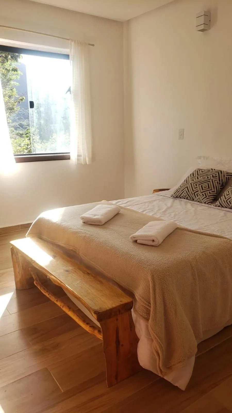 Bed in Pousada Canto das Cachoeiras