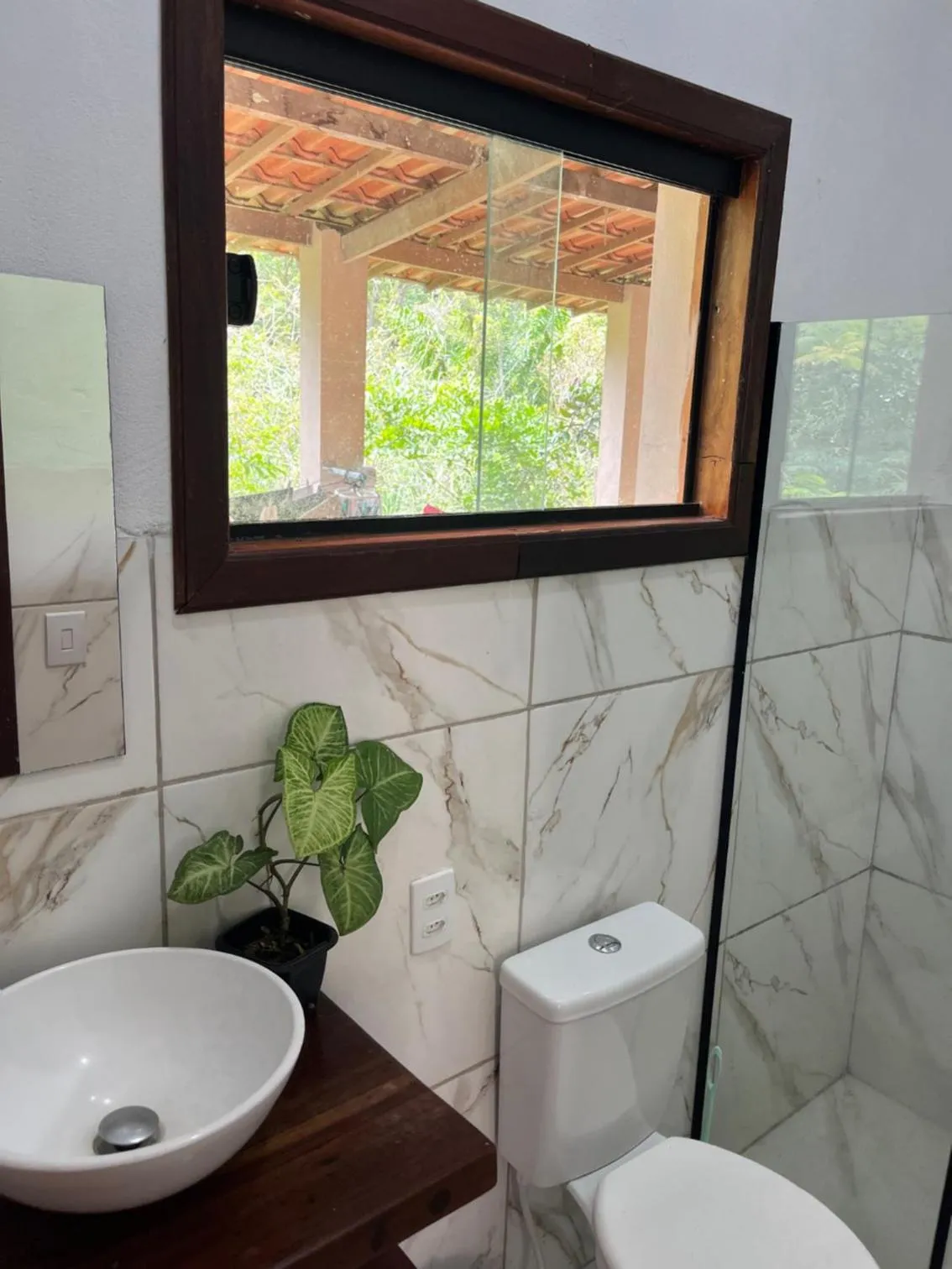 Bathroom in Pousada Canto das Cachoeiras