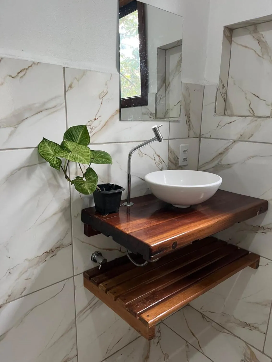 Bathroom in Pousada Canto das Cachoeiras