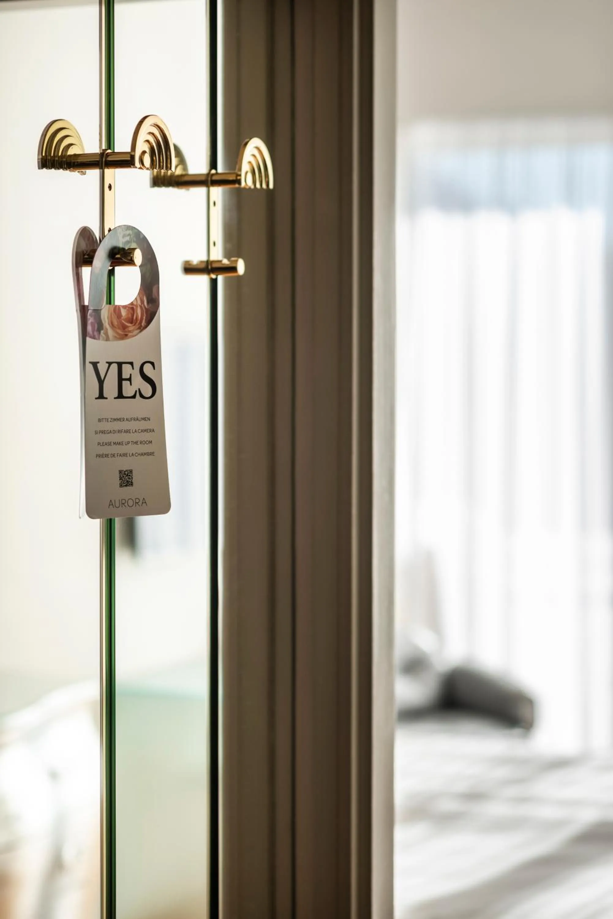Decorative detail, Bed in Hotel Aurora