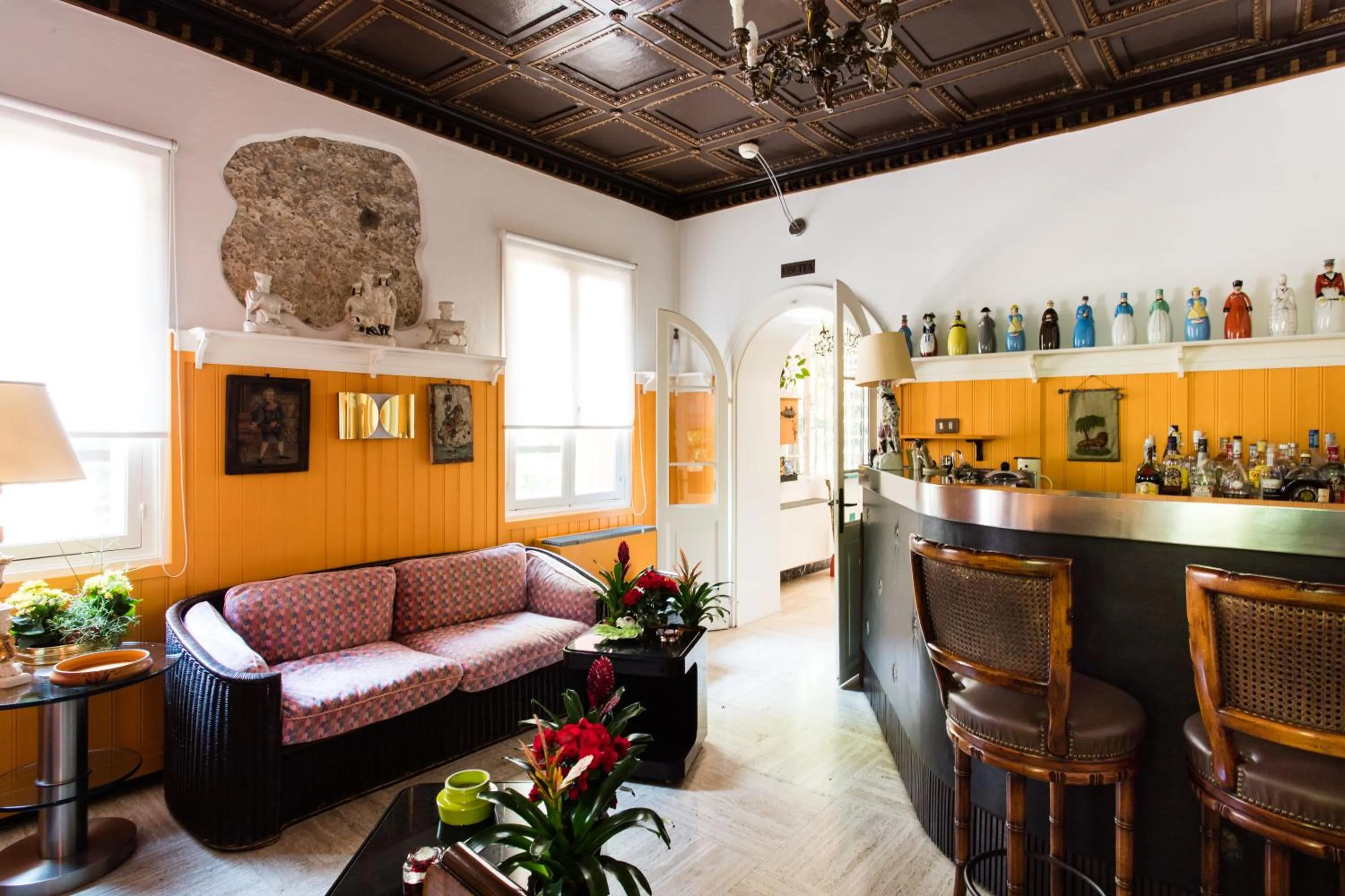 Lounge or bar in Residenza d'Epoca Albergo Quattro Fontane