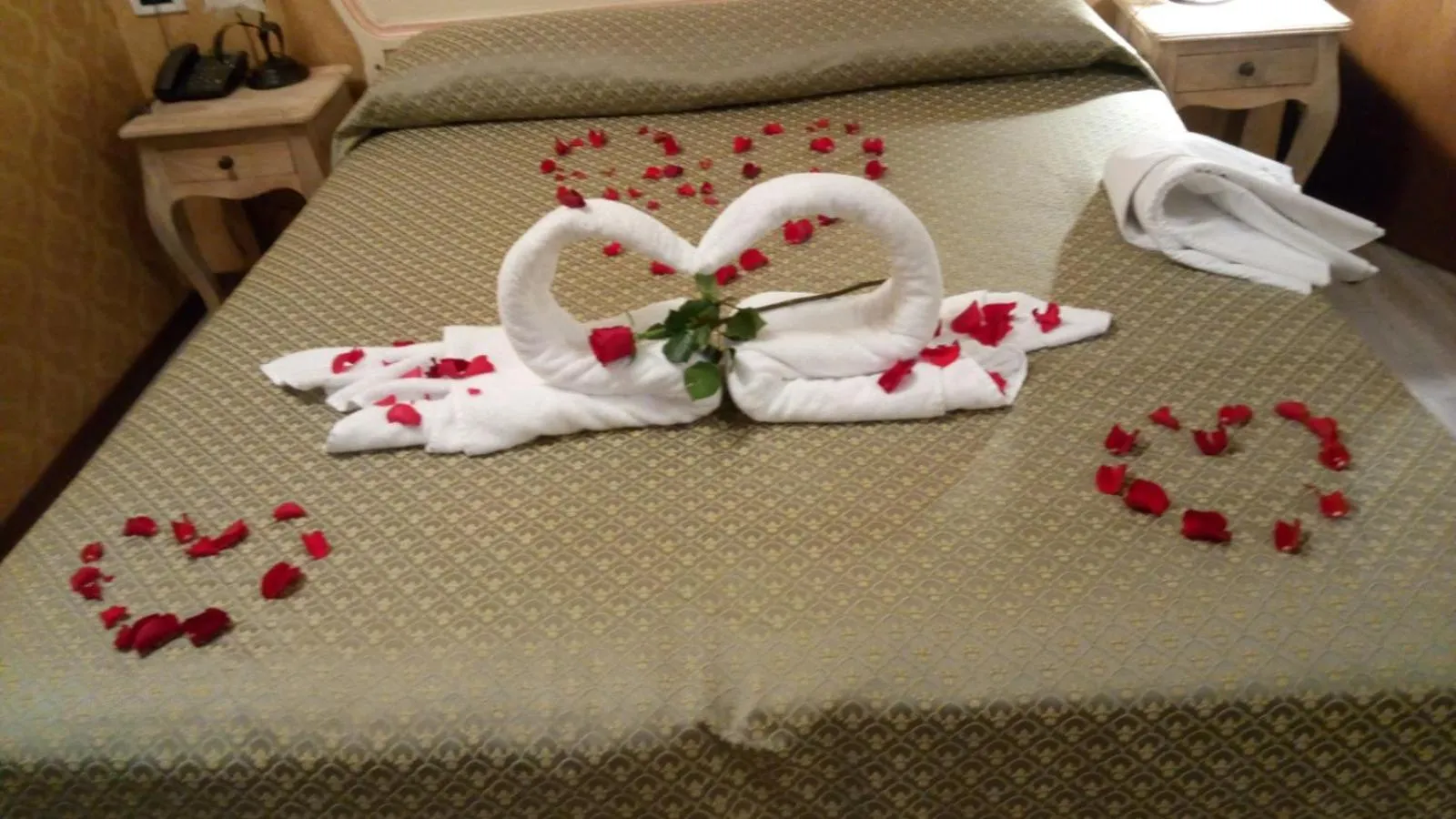 Bed in Hotel Tintoretto