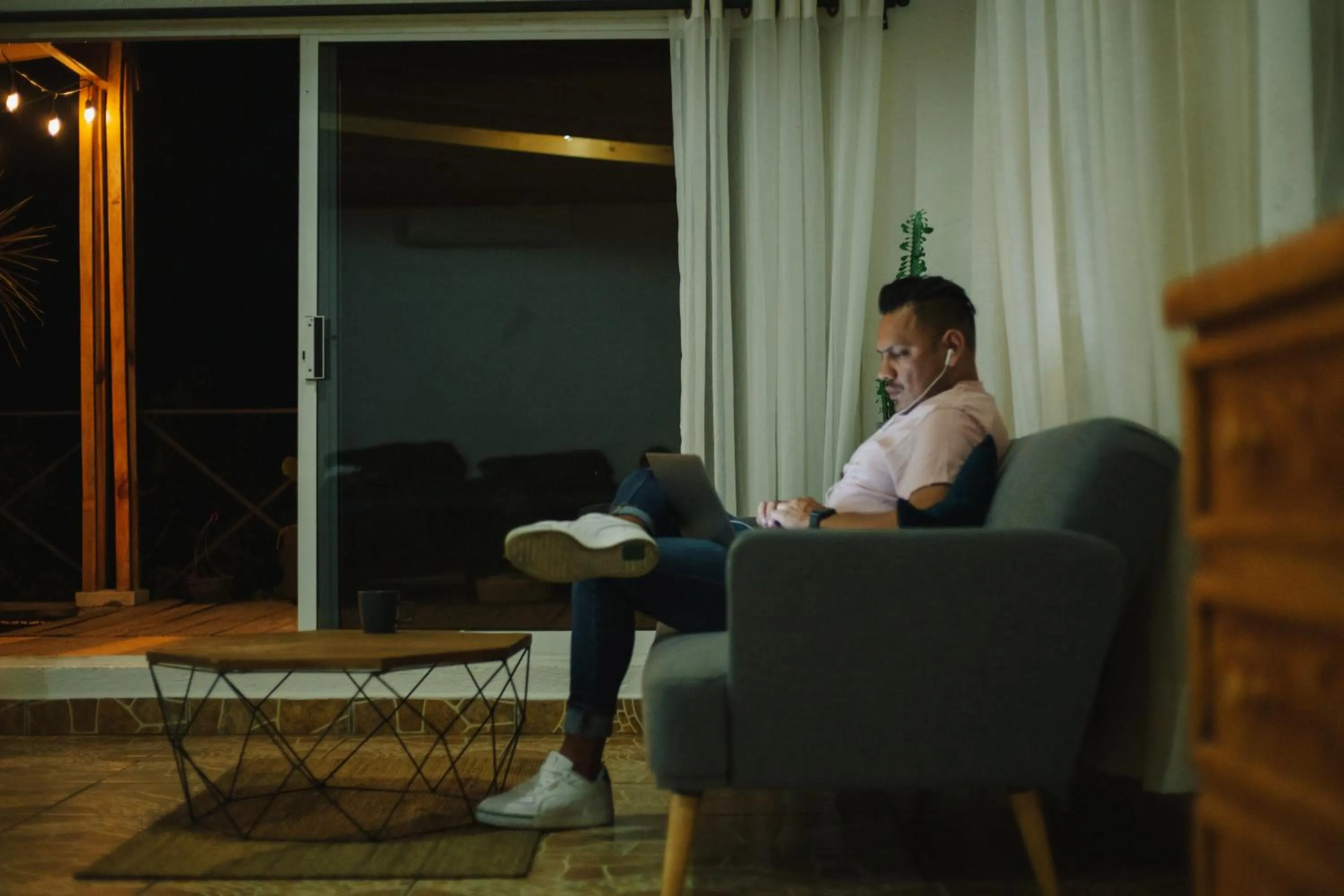 Living room in Amara Tepoztlán