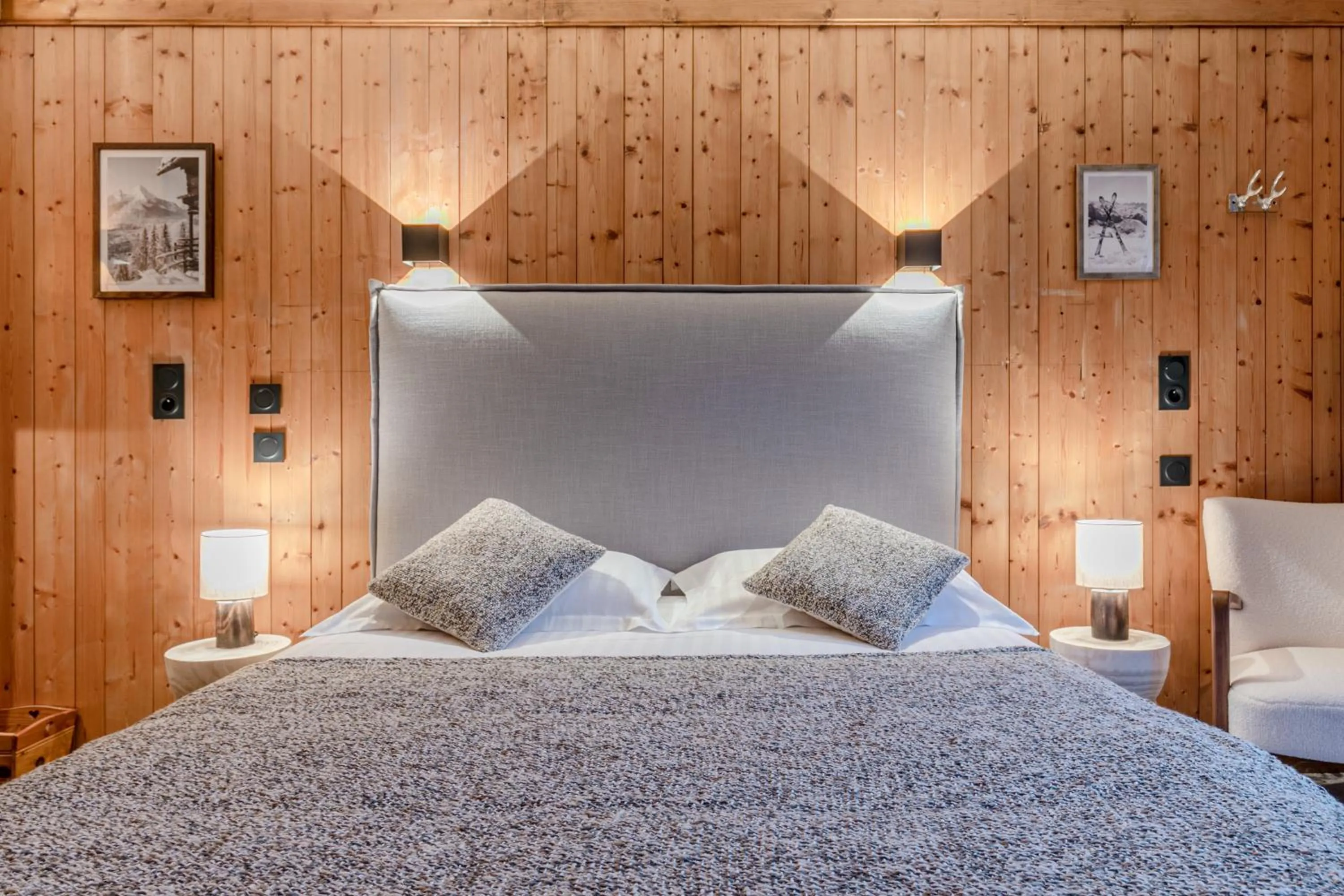 Bed in Le Chalet d'Antoine - Centre de Megève