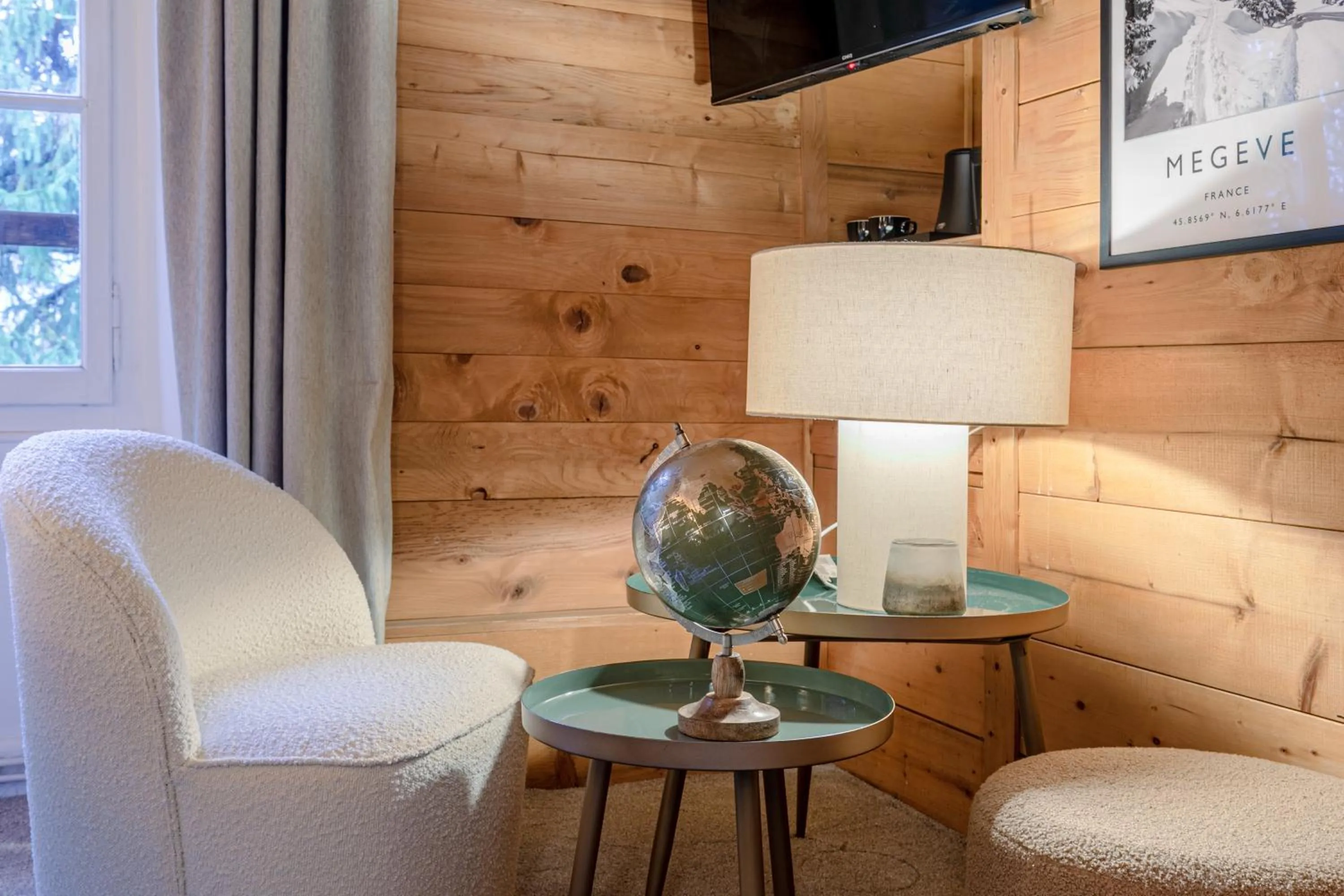 Decorative detail in Le Chalet d'Antoine - Centre de Megève