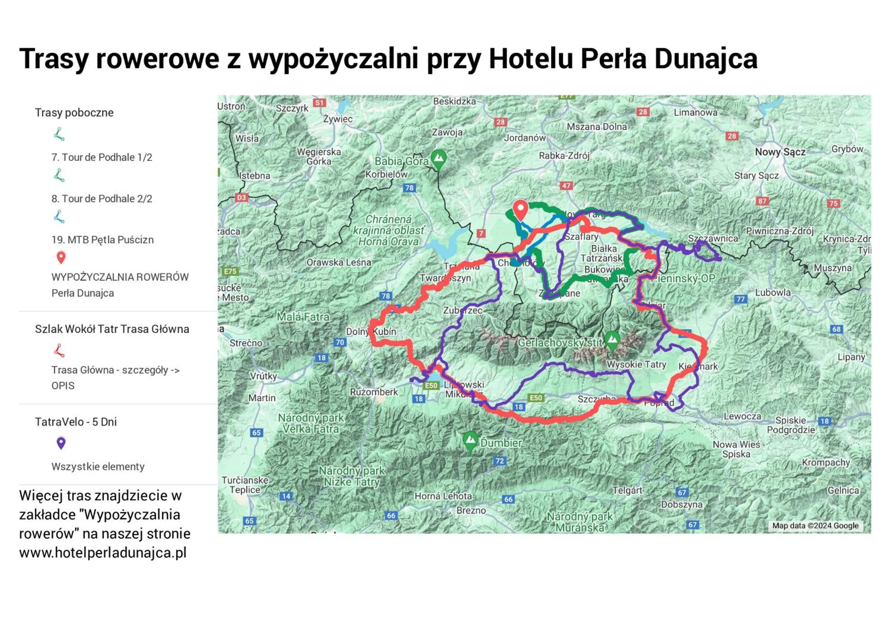 Cycling in Hotel Perła Dunajca