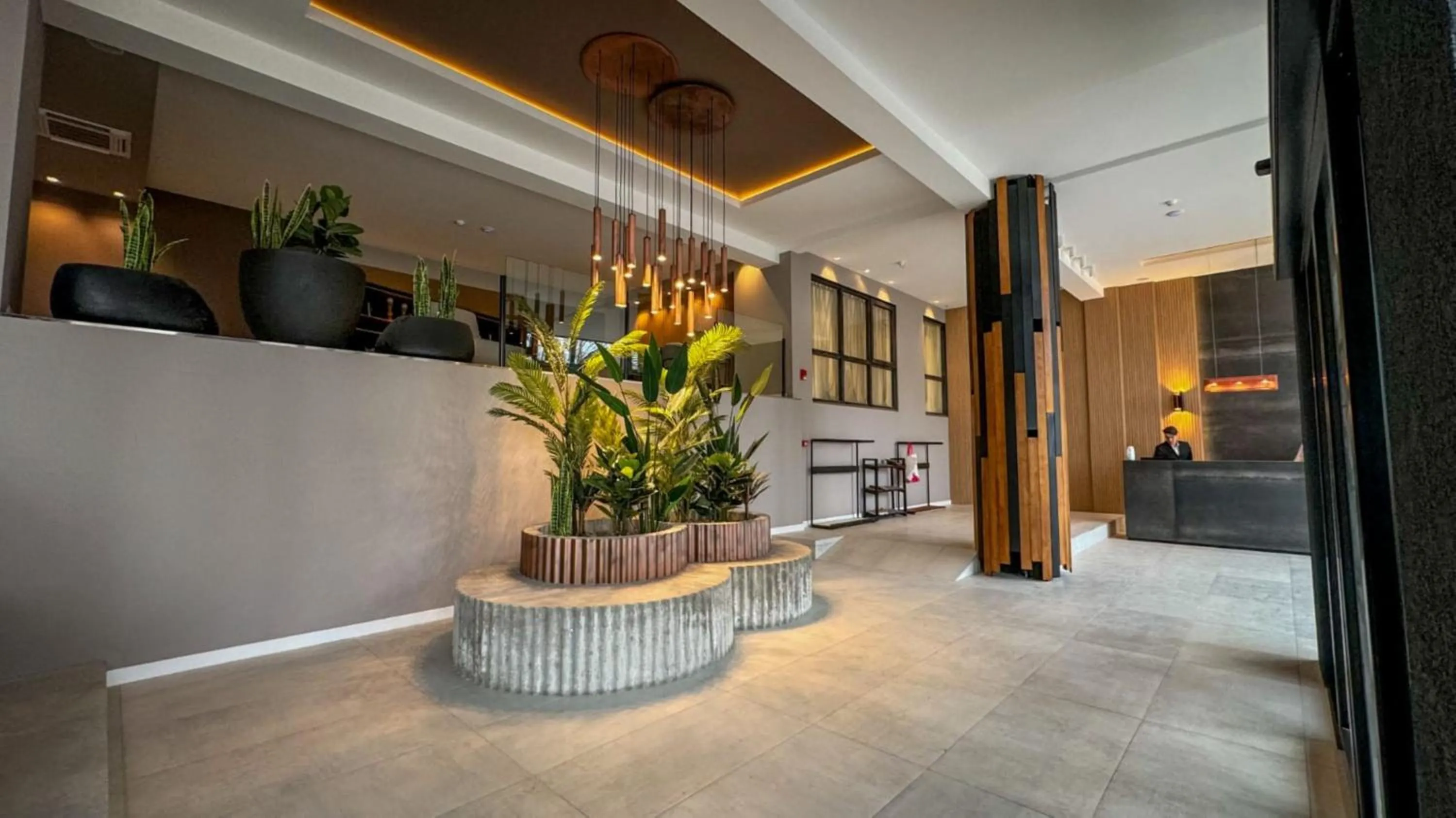 Lobby or reception in Hotel Canal Beagle