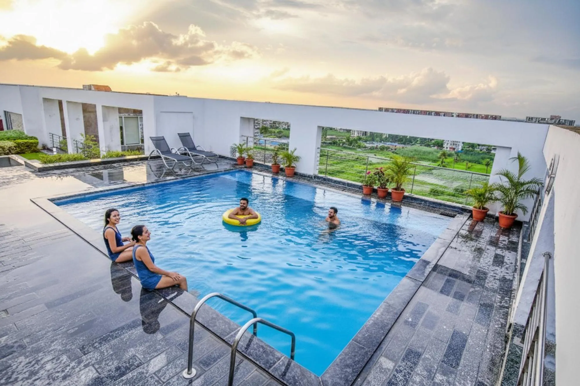 Swimming pool in FabHotel Indeedcare Hotel & Resorts - Nr Kolkata Airport