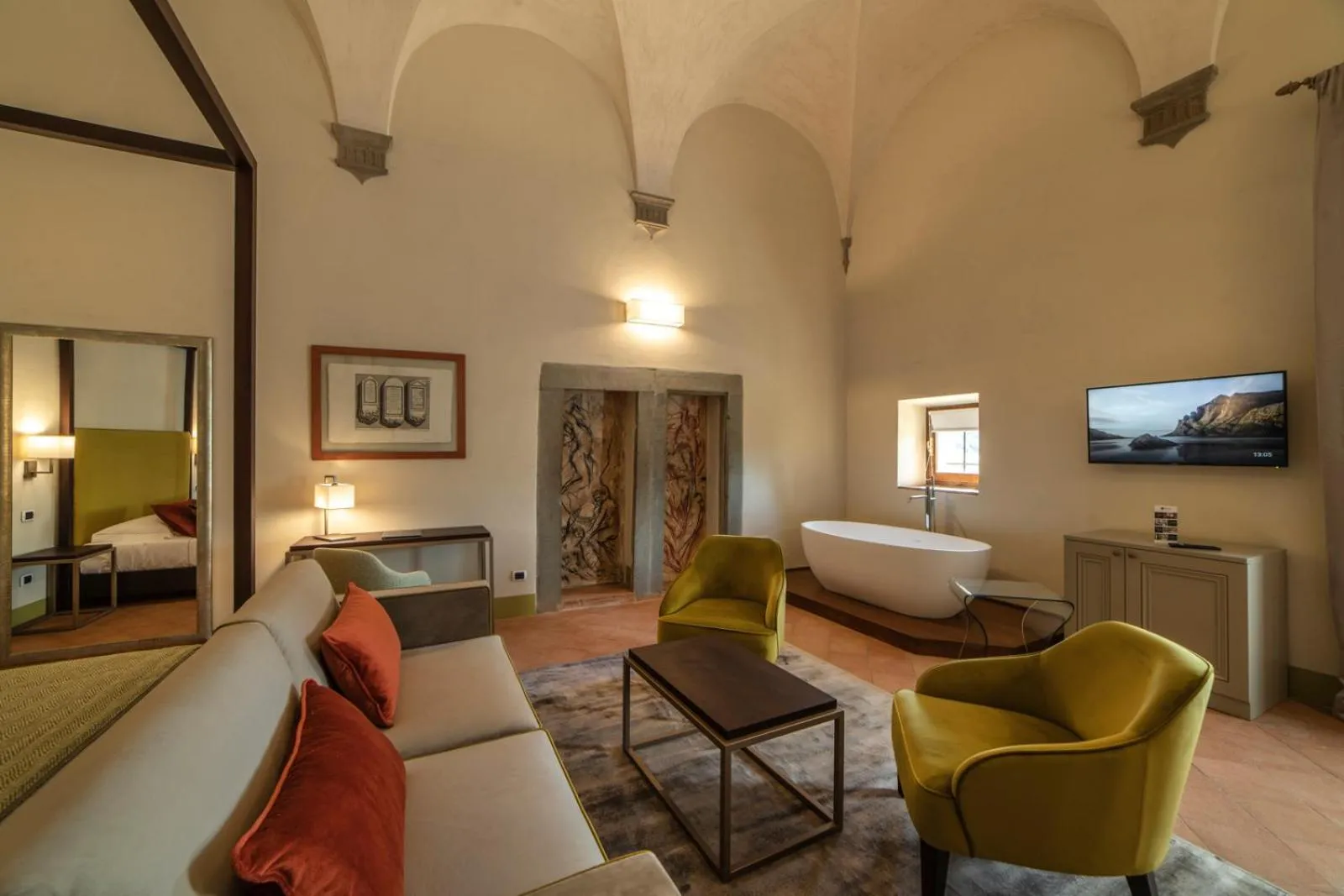 Living room, Bed in Relais Della Rovere