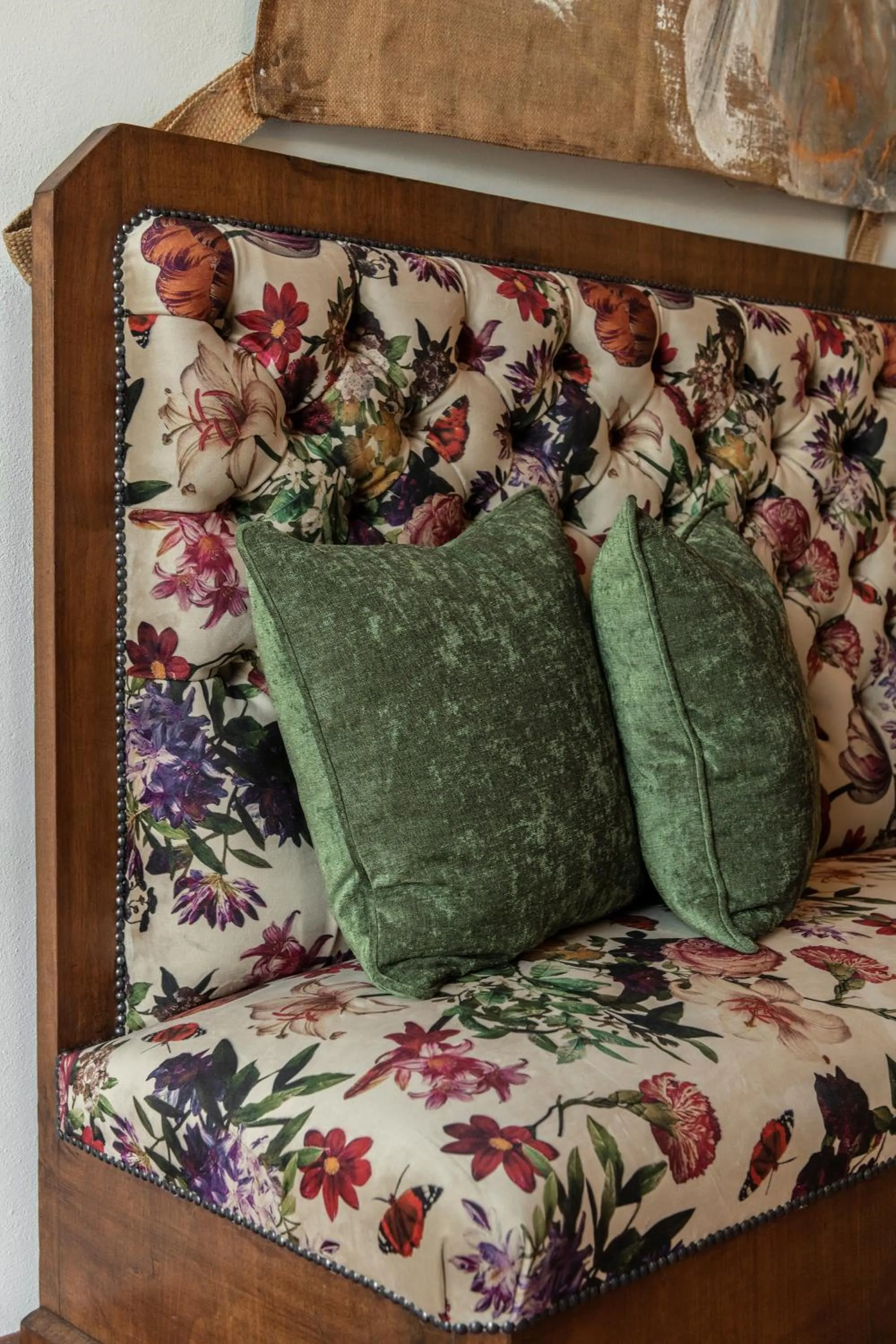 Decorative detail, Bed in Relais Della Rovere