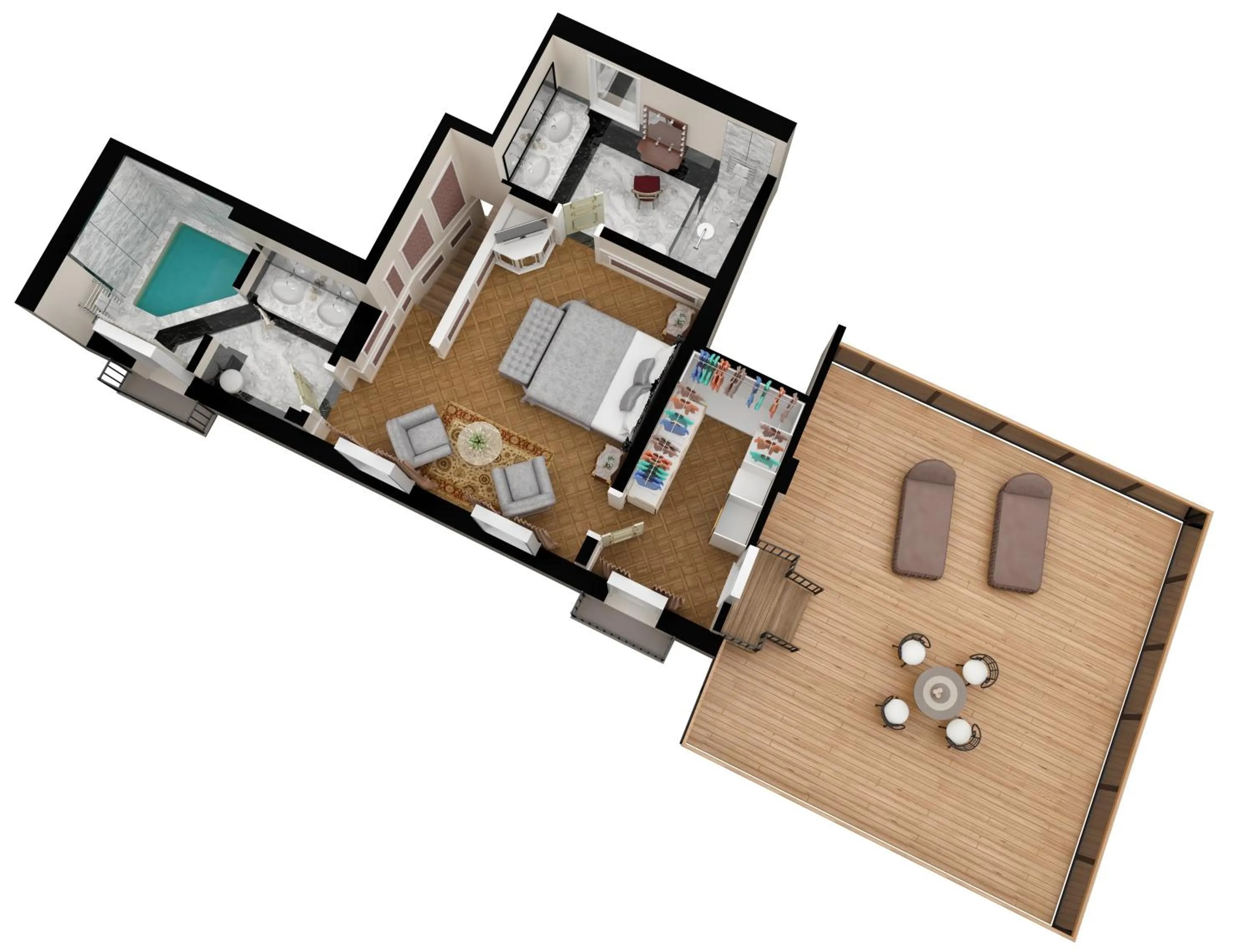 Floor plan in Baglioni Hotel Luna - The Leading Hotels of the World