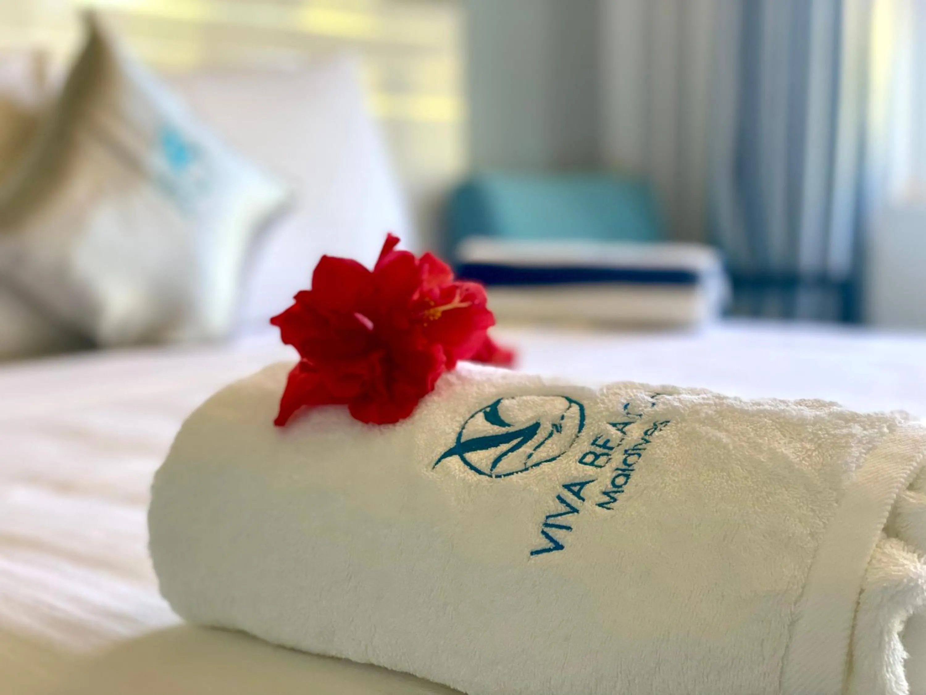 Bed in VIVA Beach Maldives