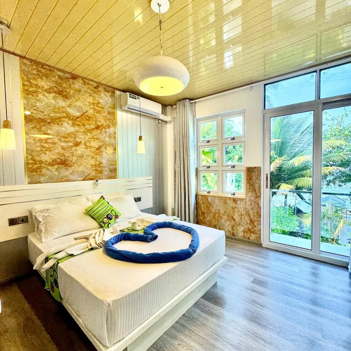 Bed in VIVA Beach Maldives