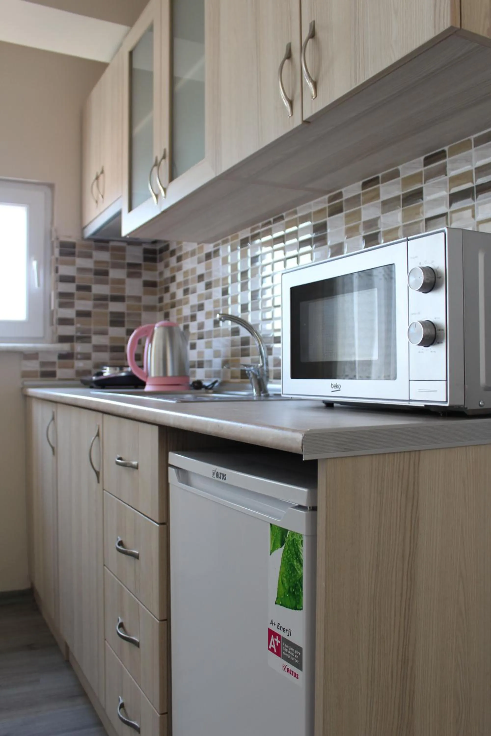 Kitchen or kitchenette in Carvan HOTEL