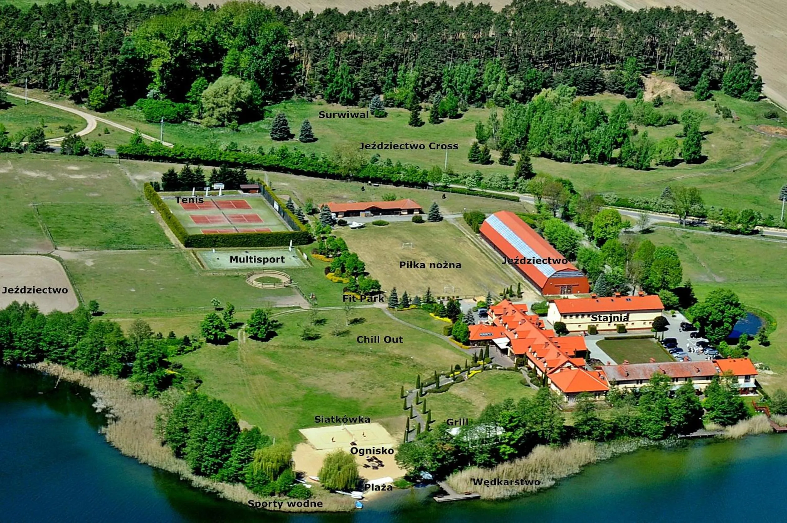 Bird's eye view in Hotel Sypniewo