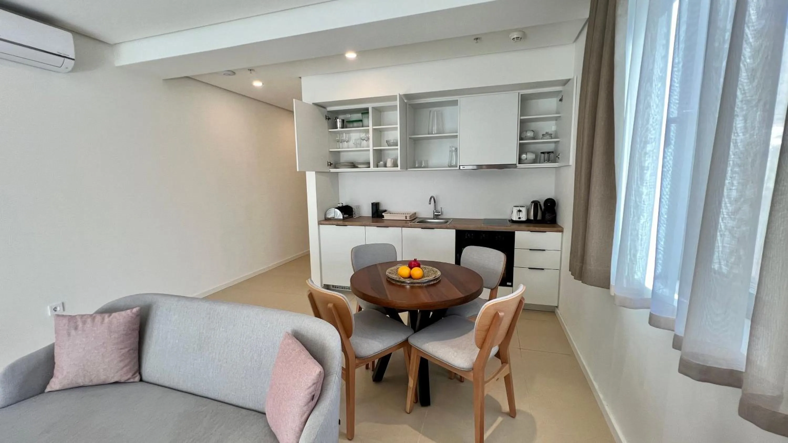 Living room in Sunraf Luxe Apartments