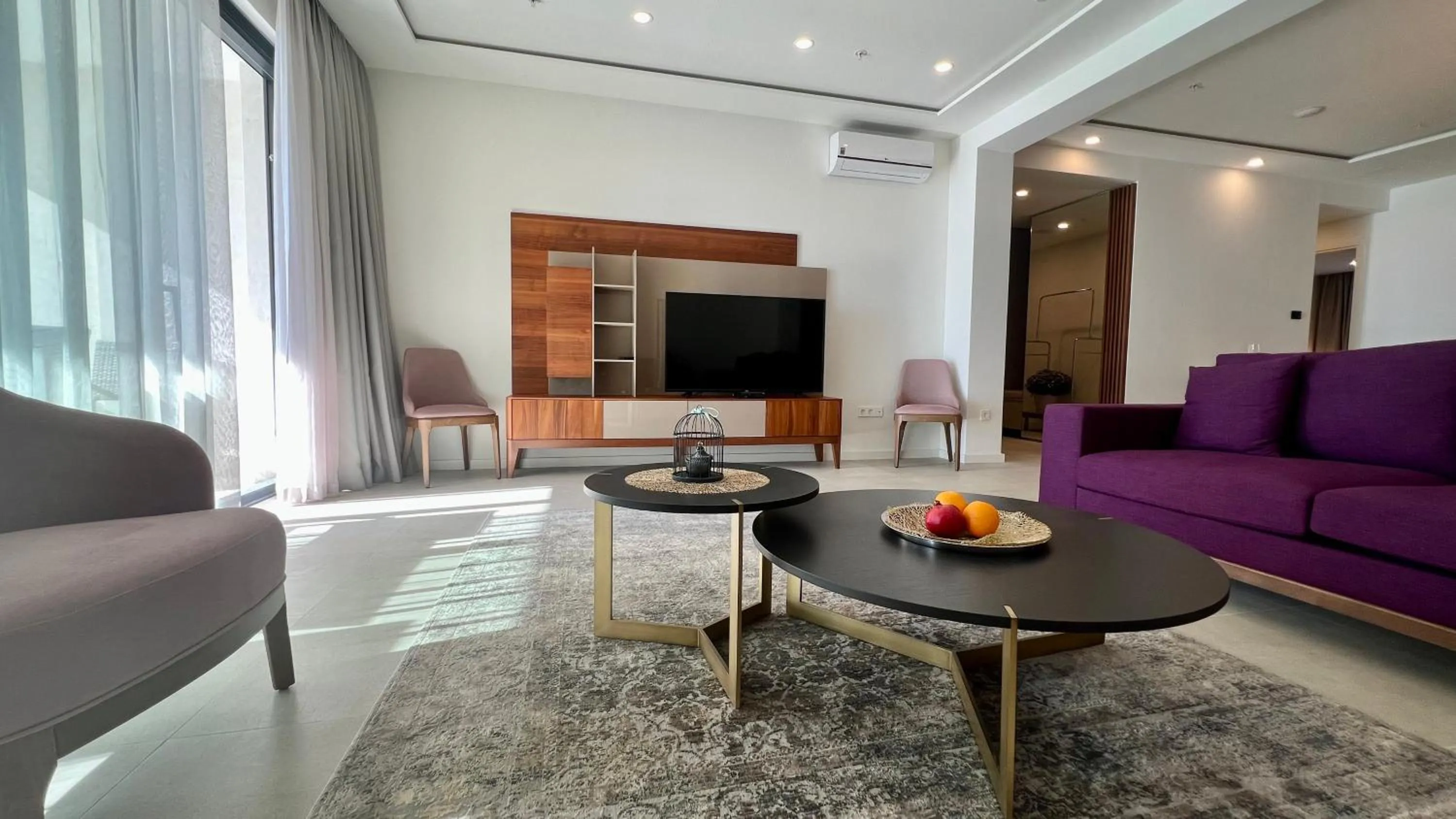 Living room in Sunraf Luxe Apartments