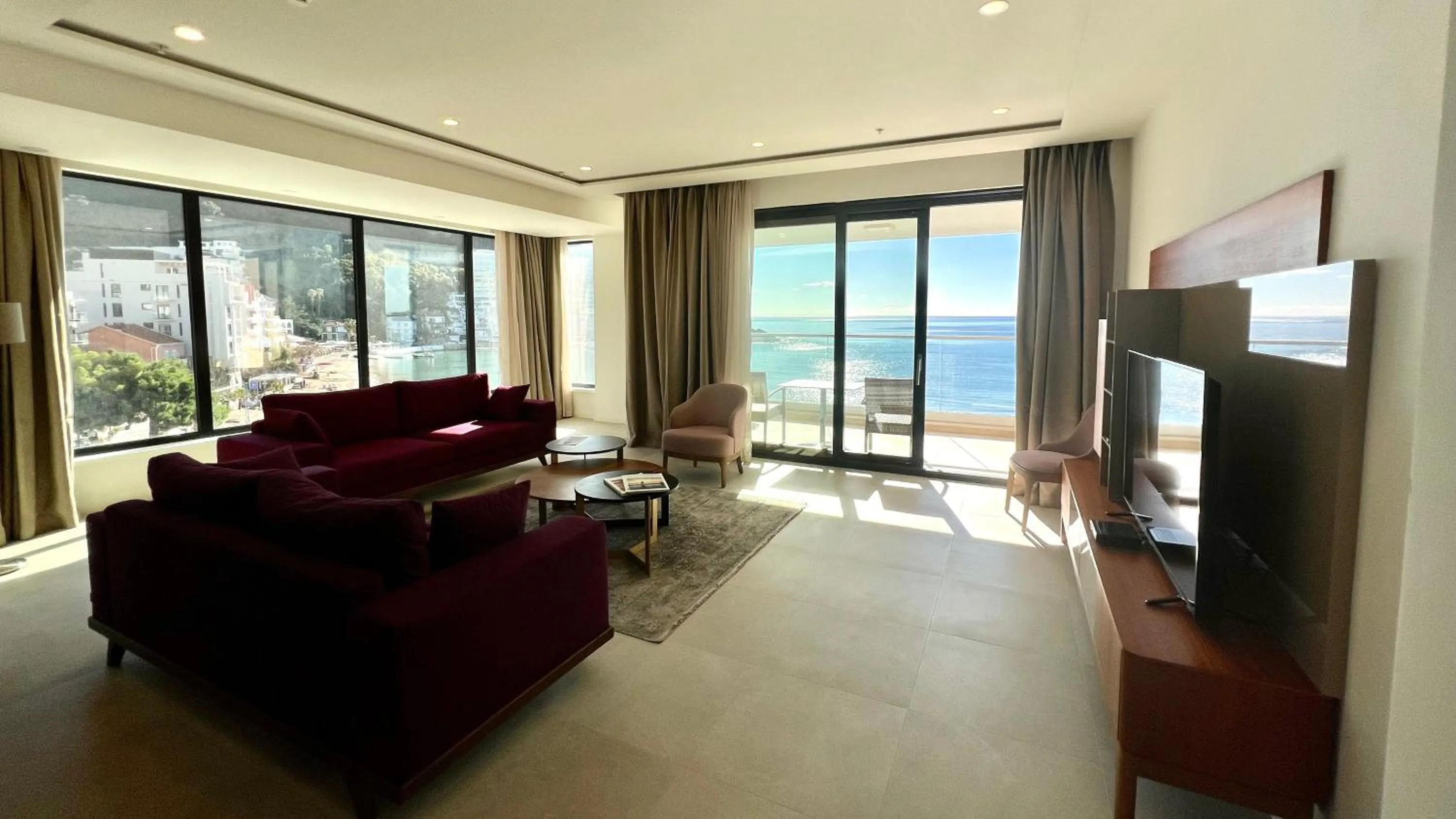 Living room in Sunraf Luxe Apartments