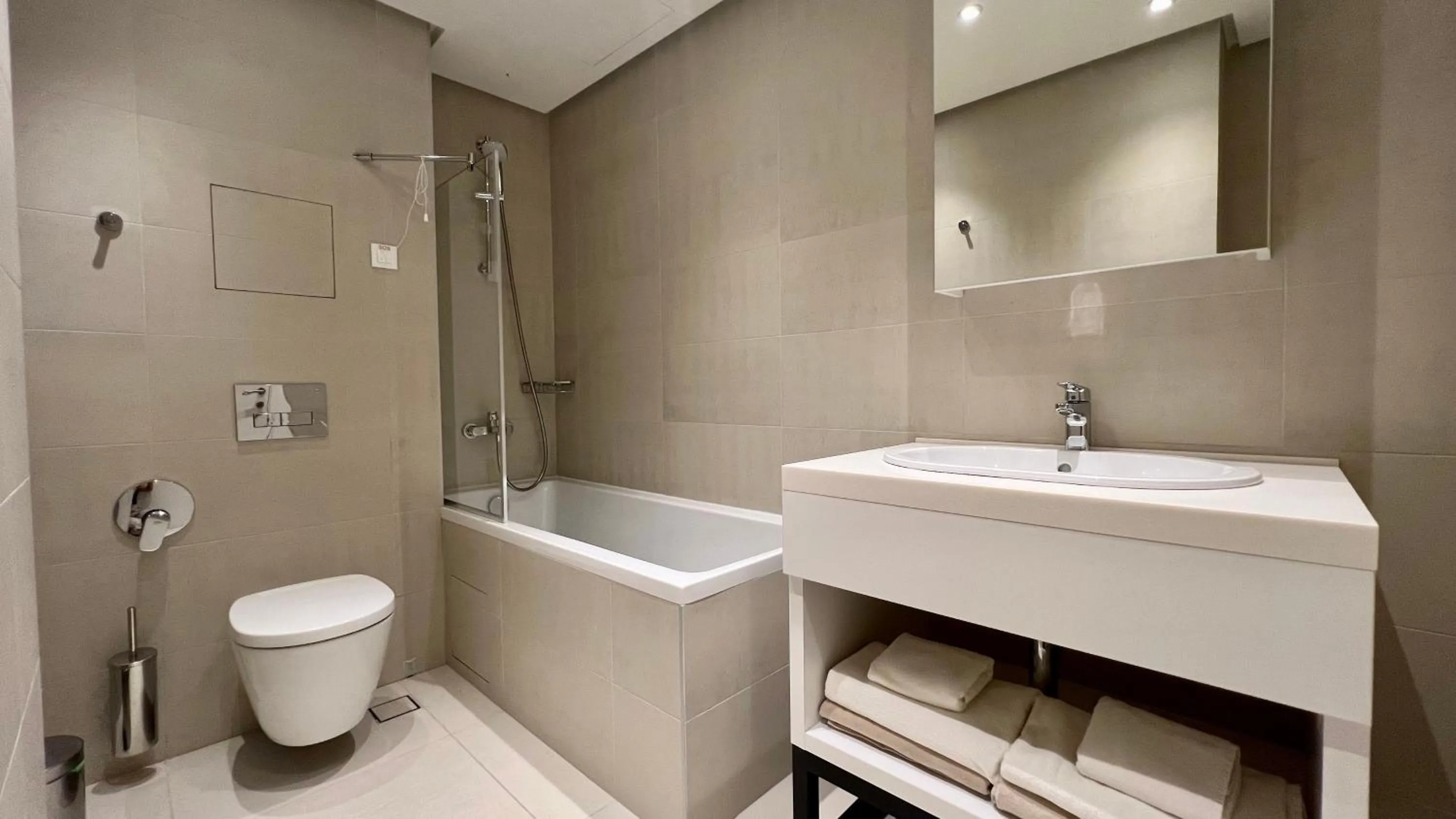 Shower in Sunraf Luxe Apartments