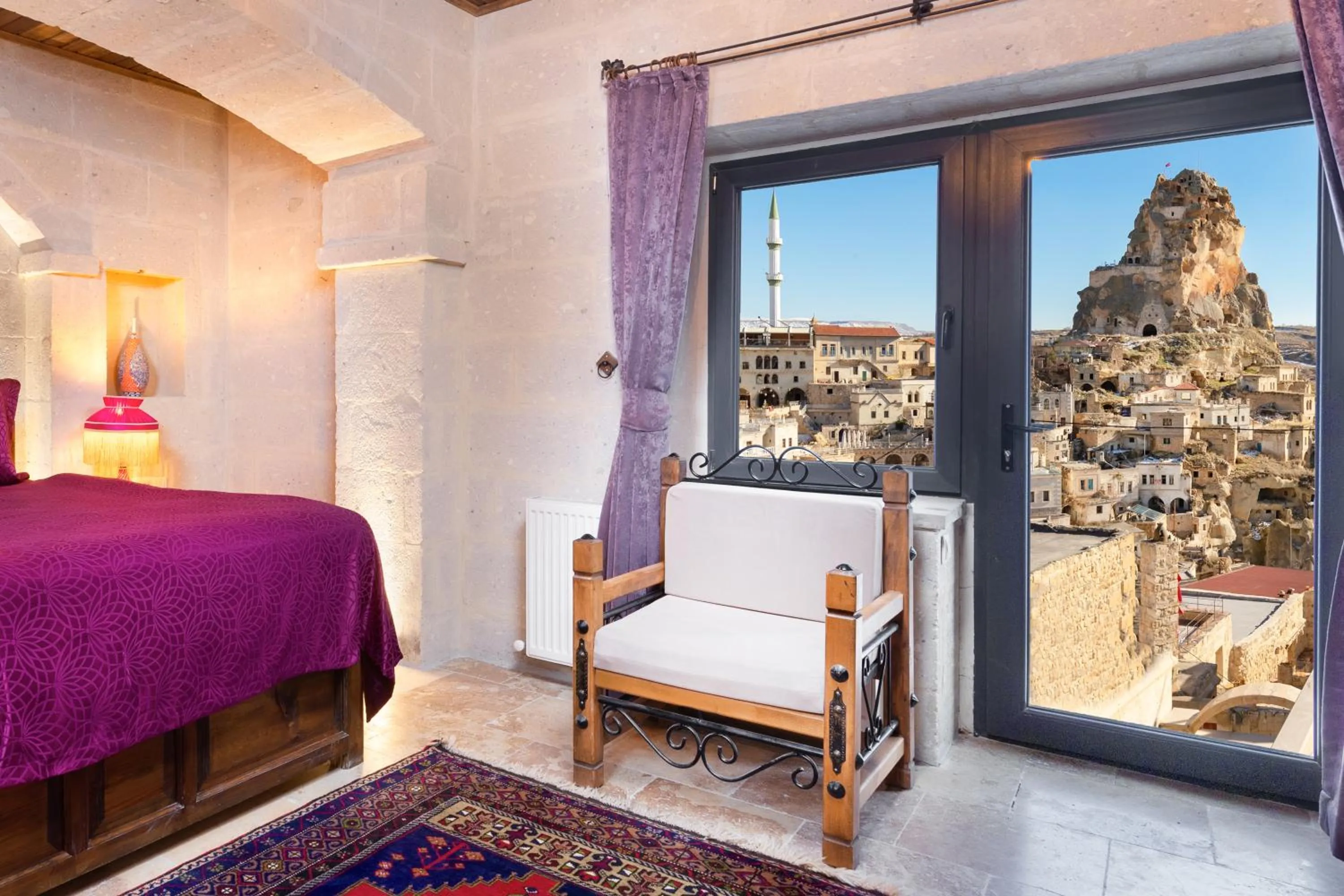 Photo of the whole room, Bed in Megaron Cave Hotel Cappadocia
