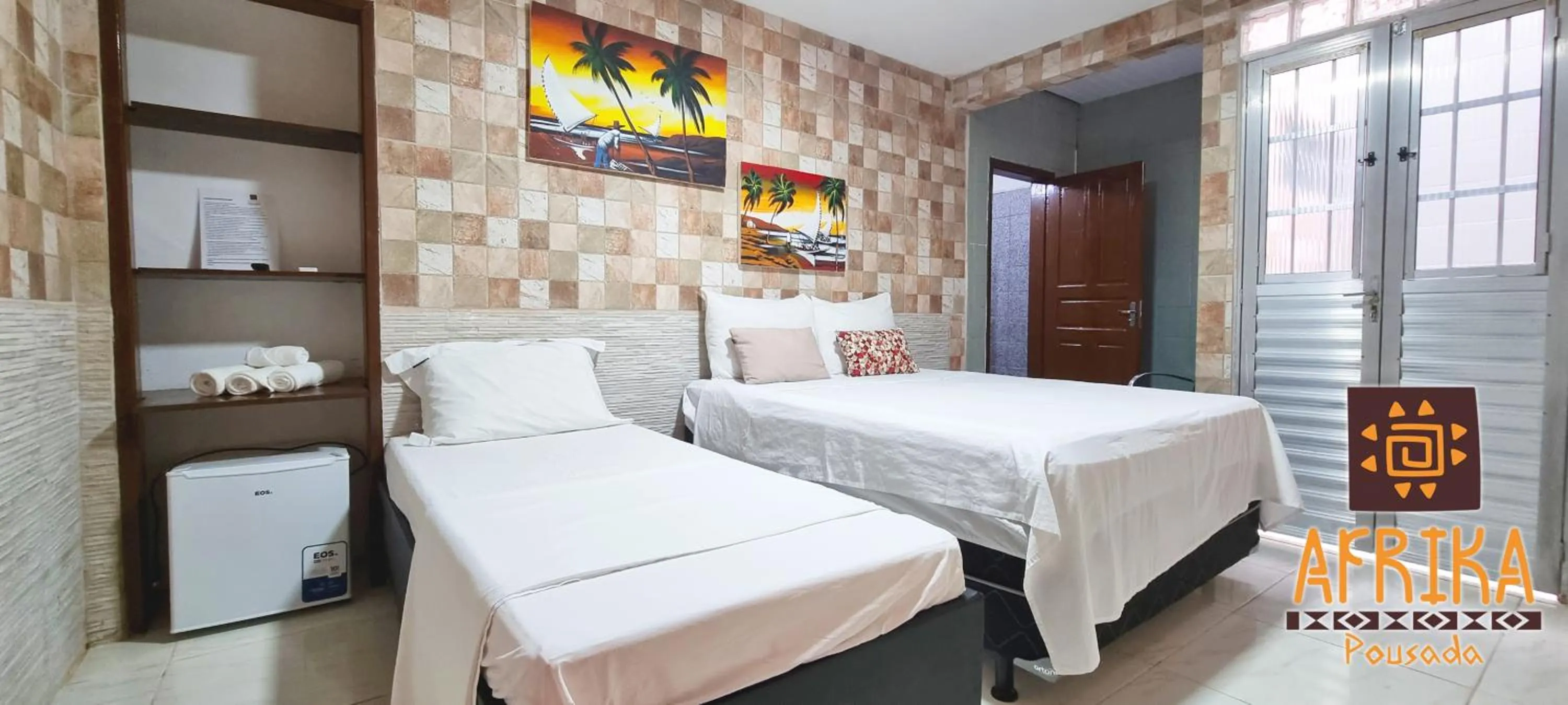 Bed in Pousada Afrika