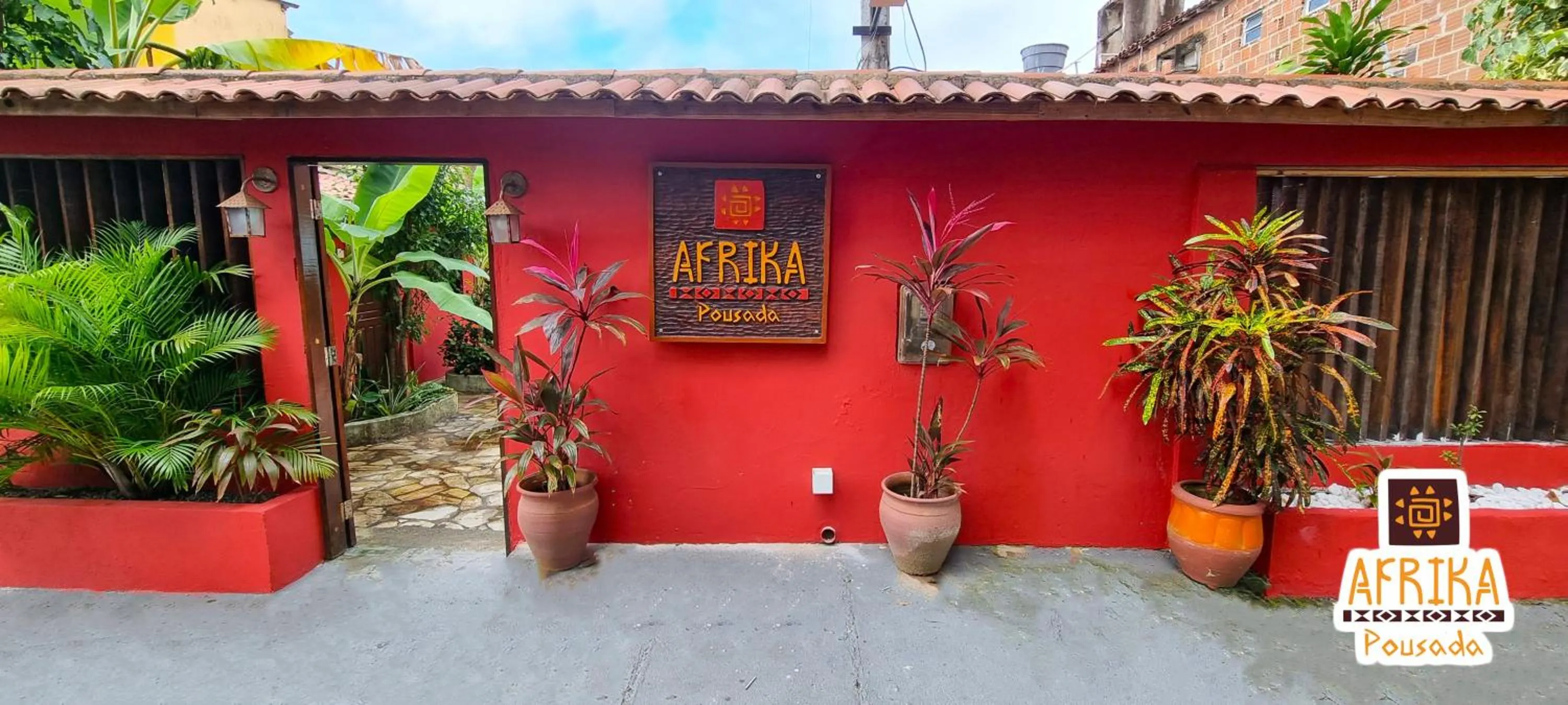 Facade/entrance in Pousada Afrika