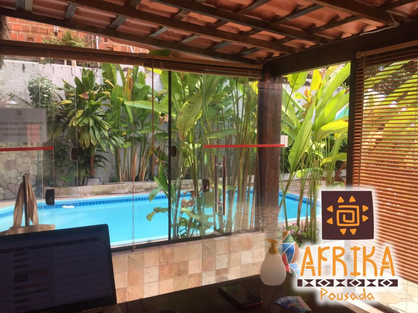 Living room in Pousada Afrika